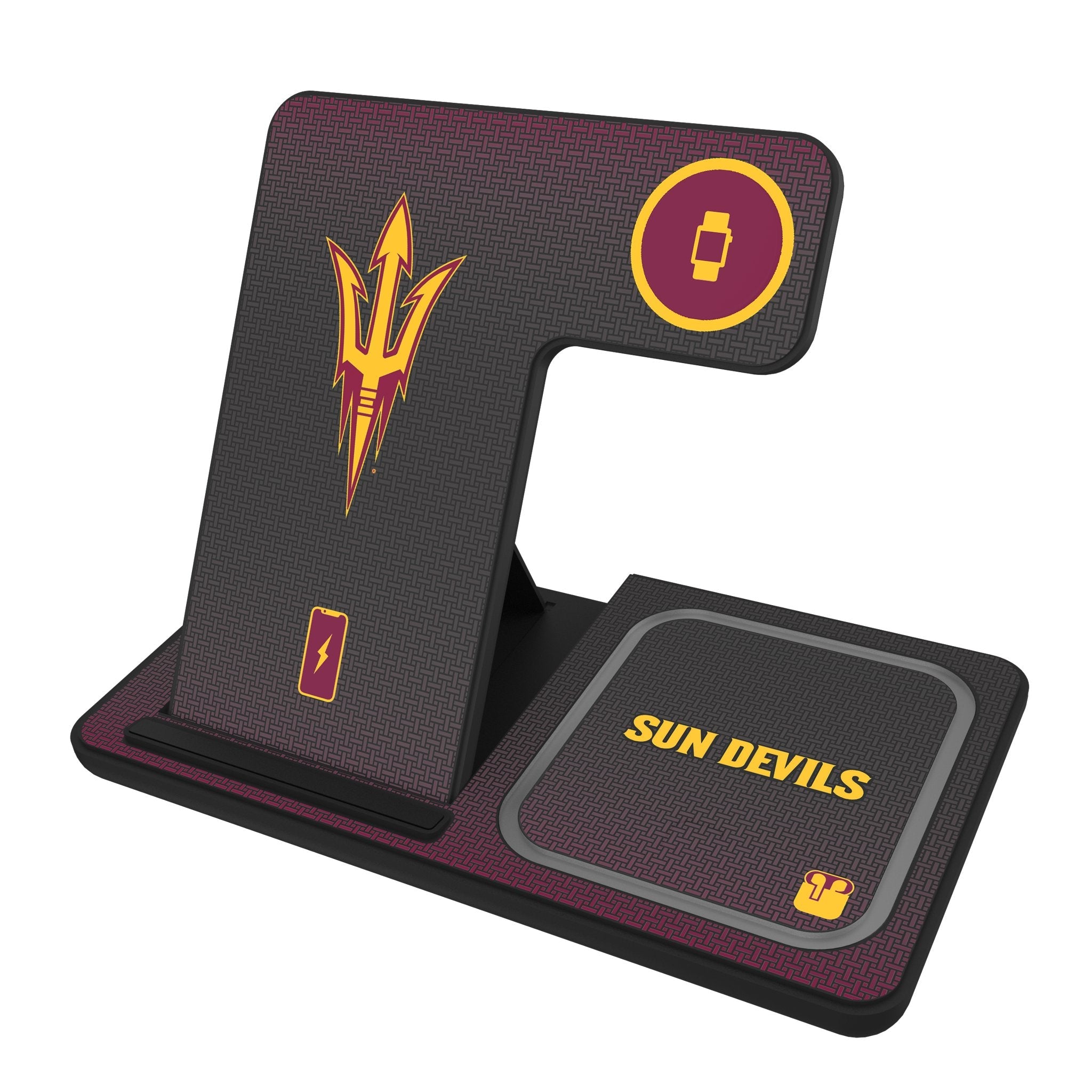 Arizona State University Sun Devils Linen 3 in 1 Charging Station