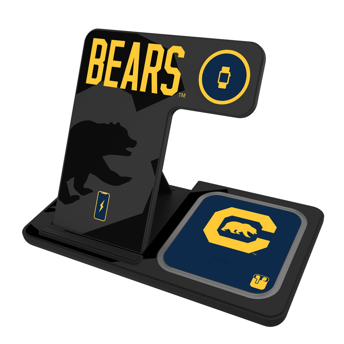 University of California Berkeley Golden Bears Monocolor Tilt 3 in 1 Charging Station
