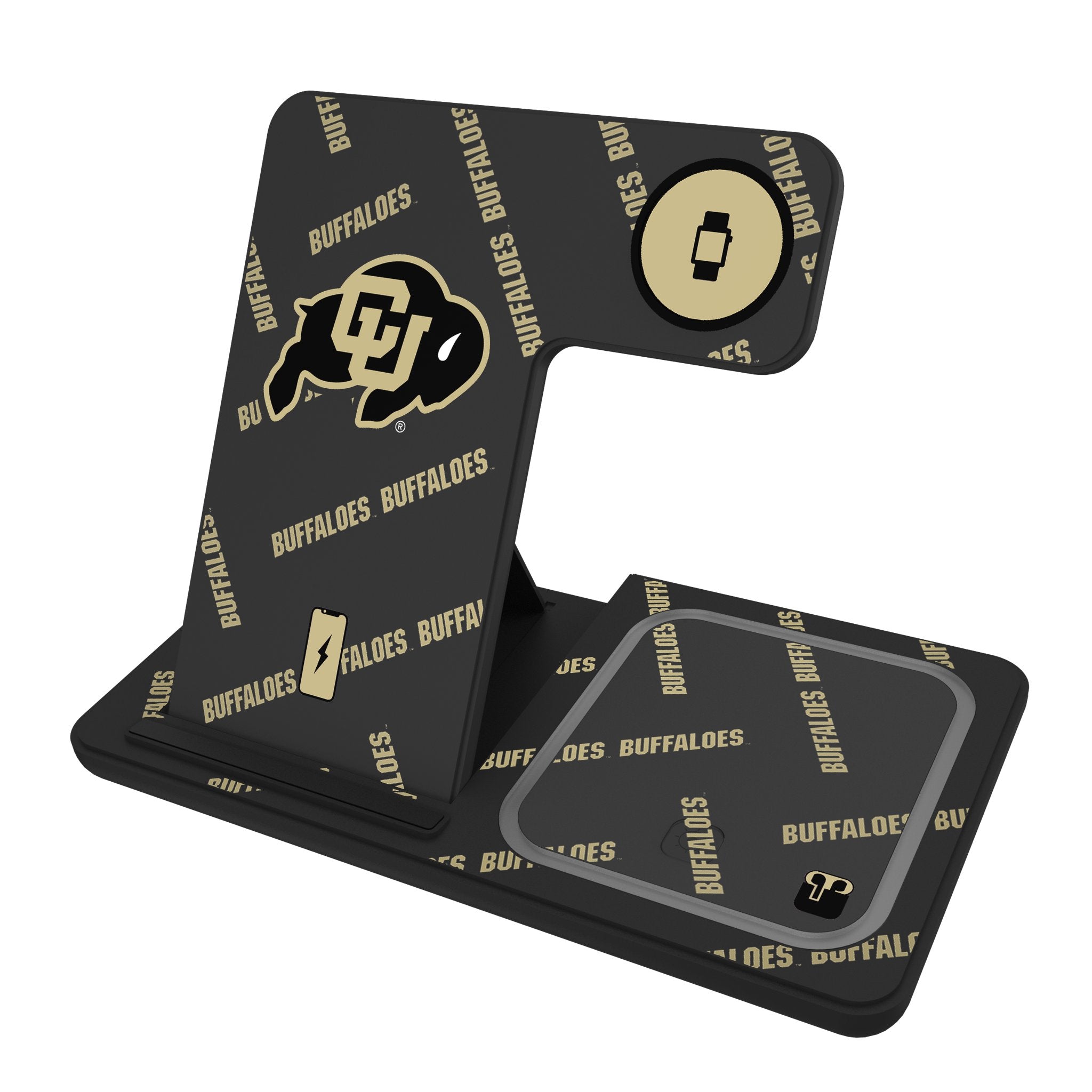 University of Colorado Buffaloes Quadtile 3 in 1 Charging Station 1