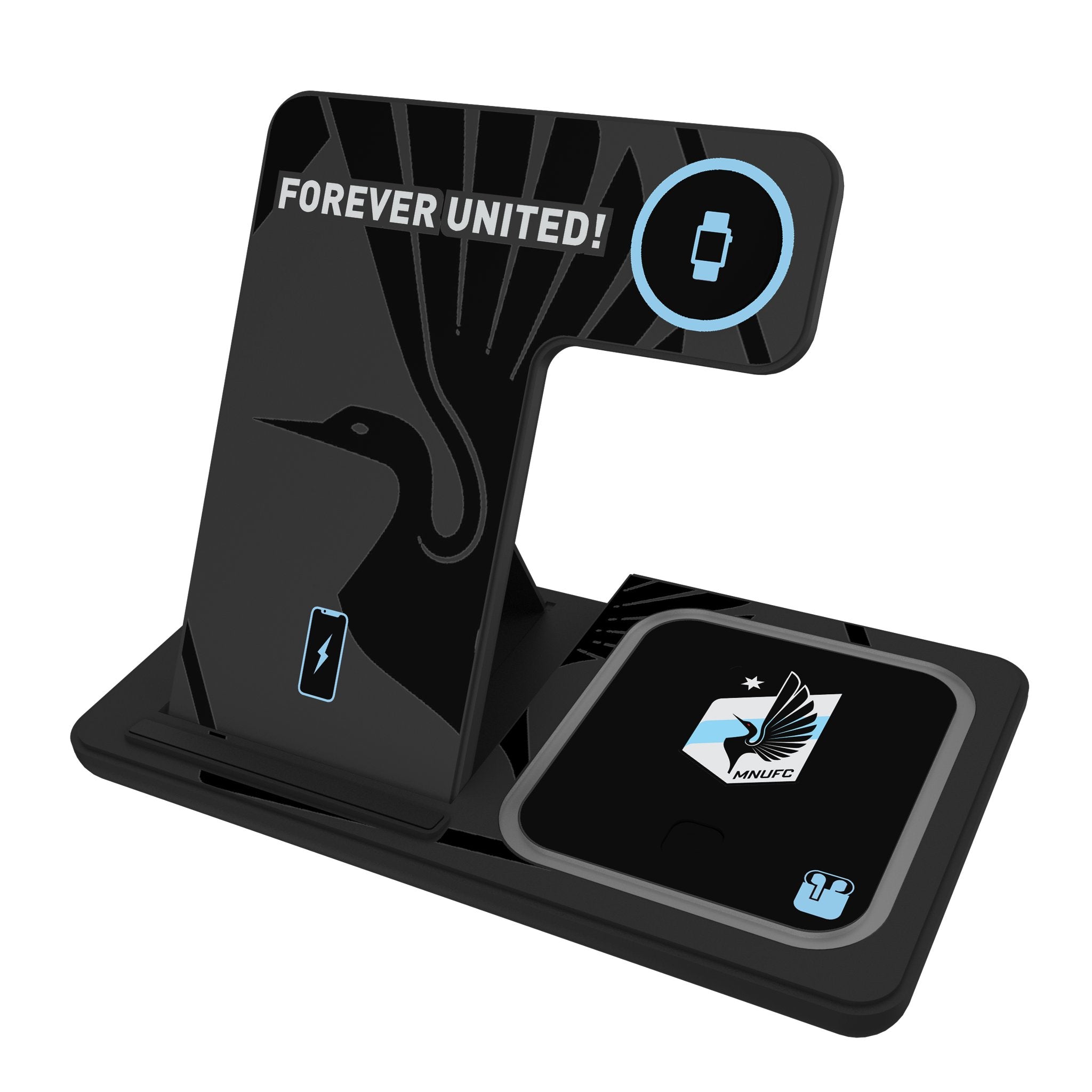 Minnesota United FC Monocolor Tilt 3 in 1 Charging Station 1