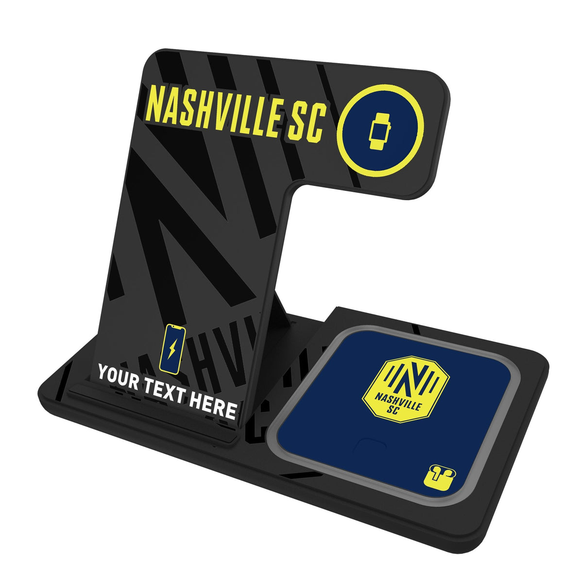 Nashville SC Personalized Tilt 3 in 1 Charging Station 1