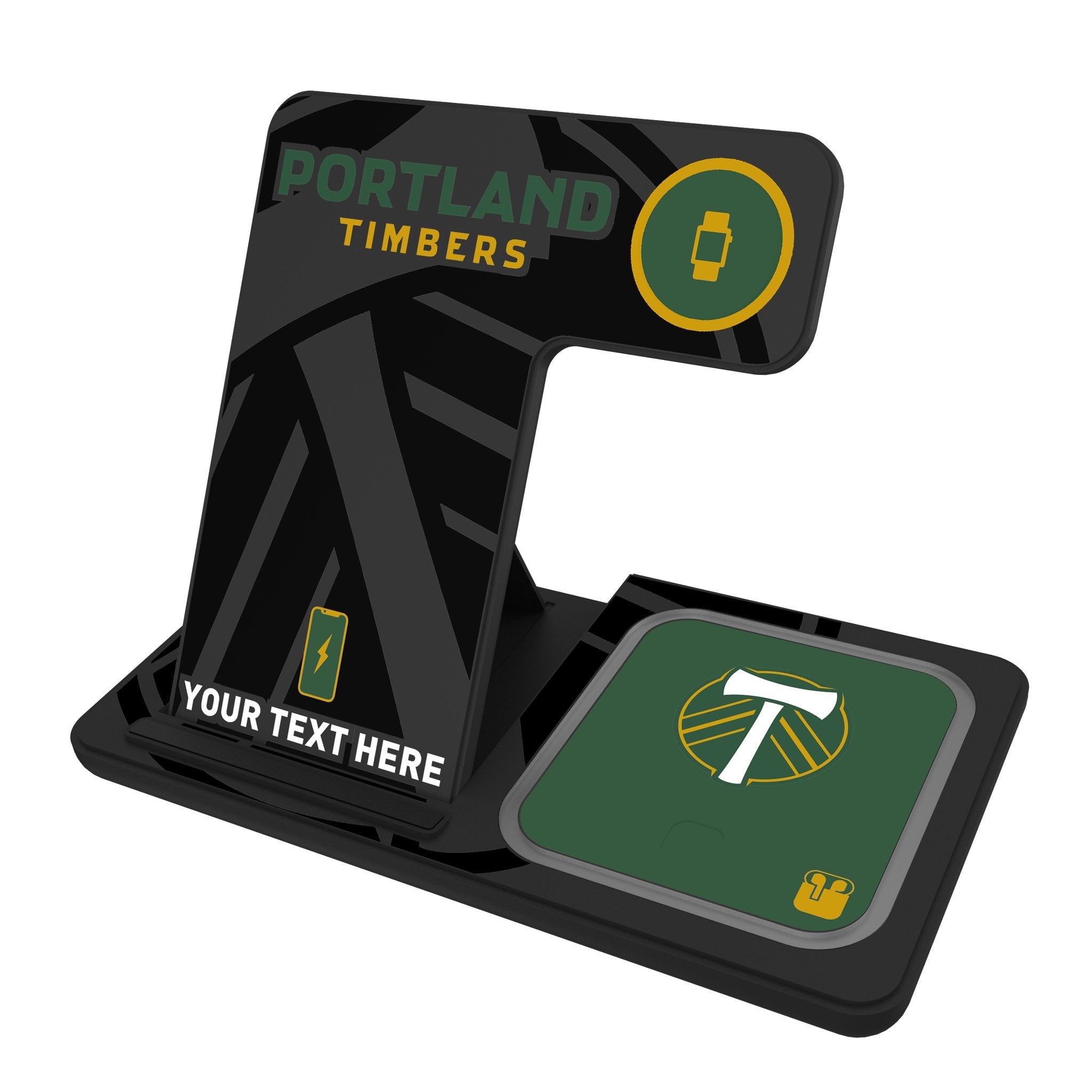 Portland Timbers Personalized Tilt 3 in 1 Charging Station 1