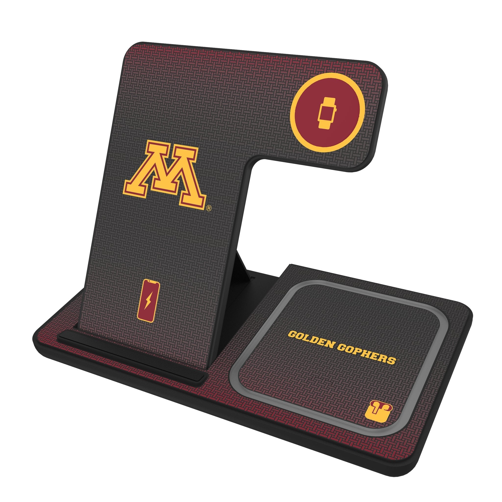 University of Minnesota Golden Gophers Linen 3 in 1 Charging Station 1