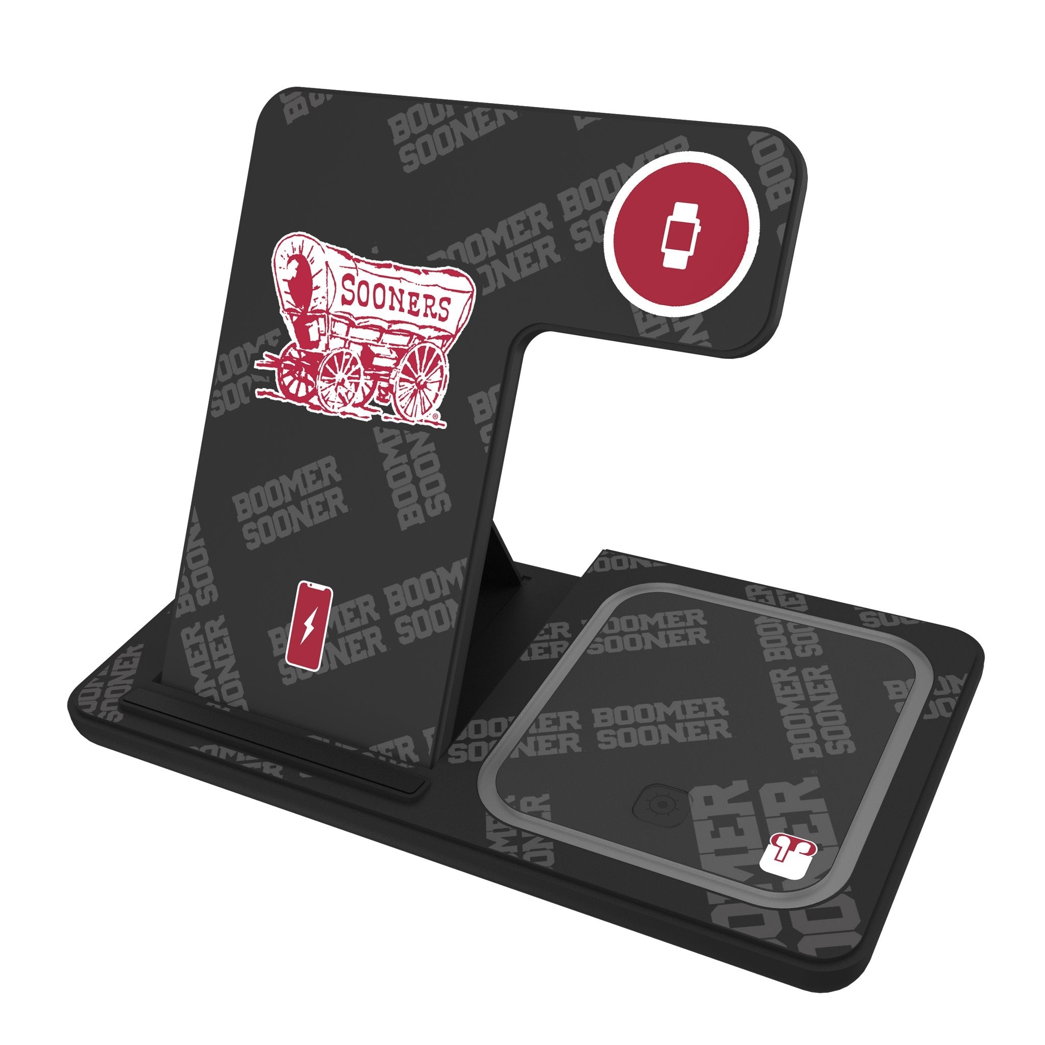 University of Oklahoma Sooners Quadtile 3 in 1 Charging Station 1