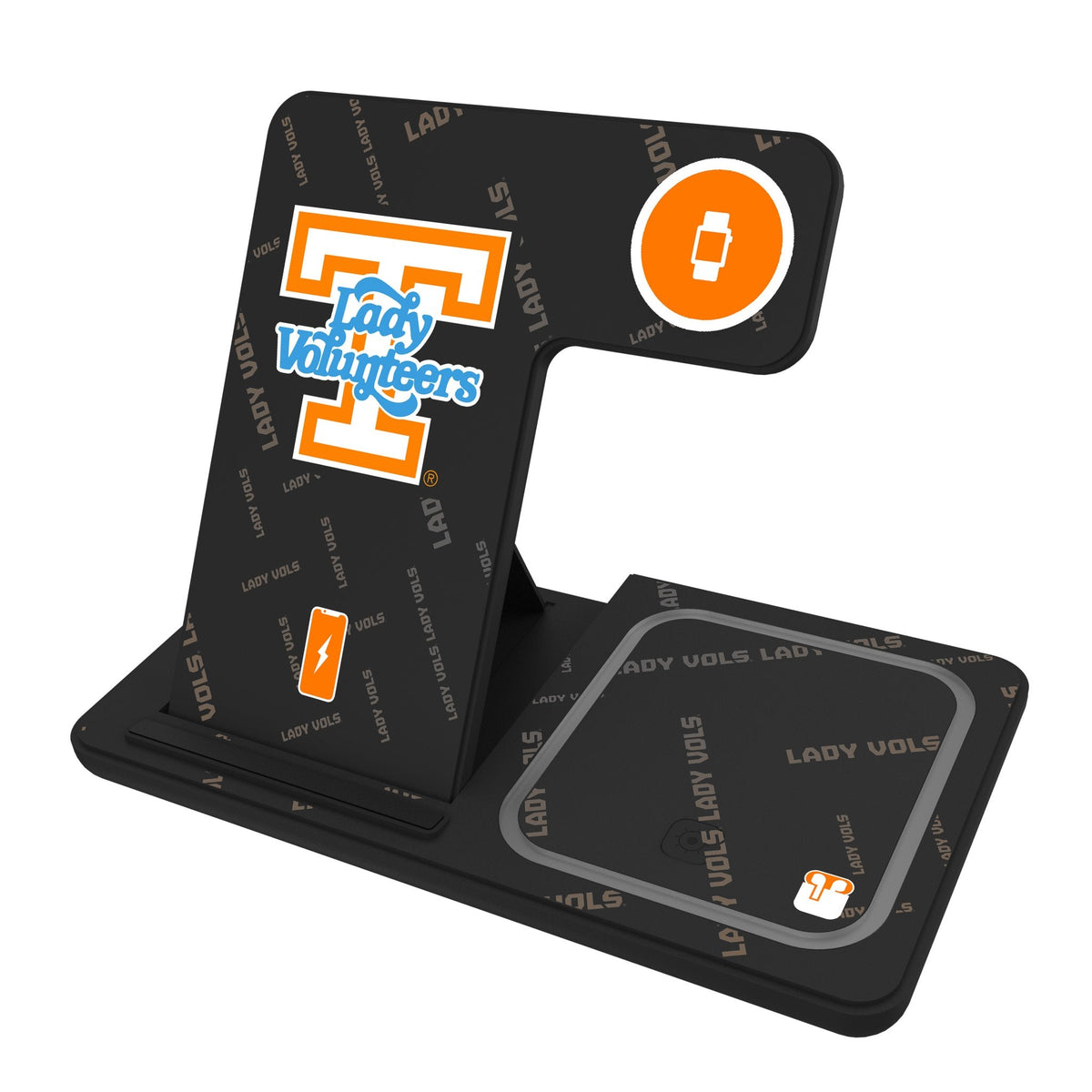 University of Tennessee Volunteers Quadtile 3 in 1 Charging Station 1