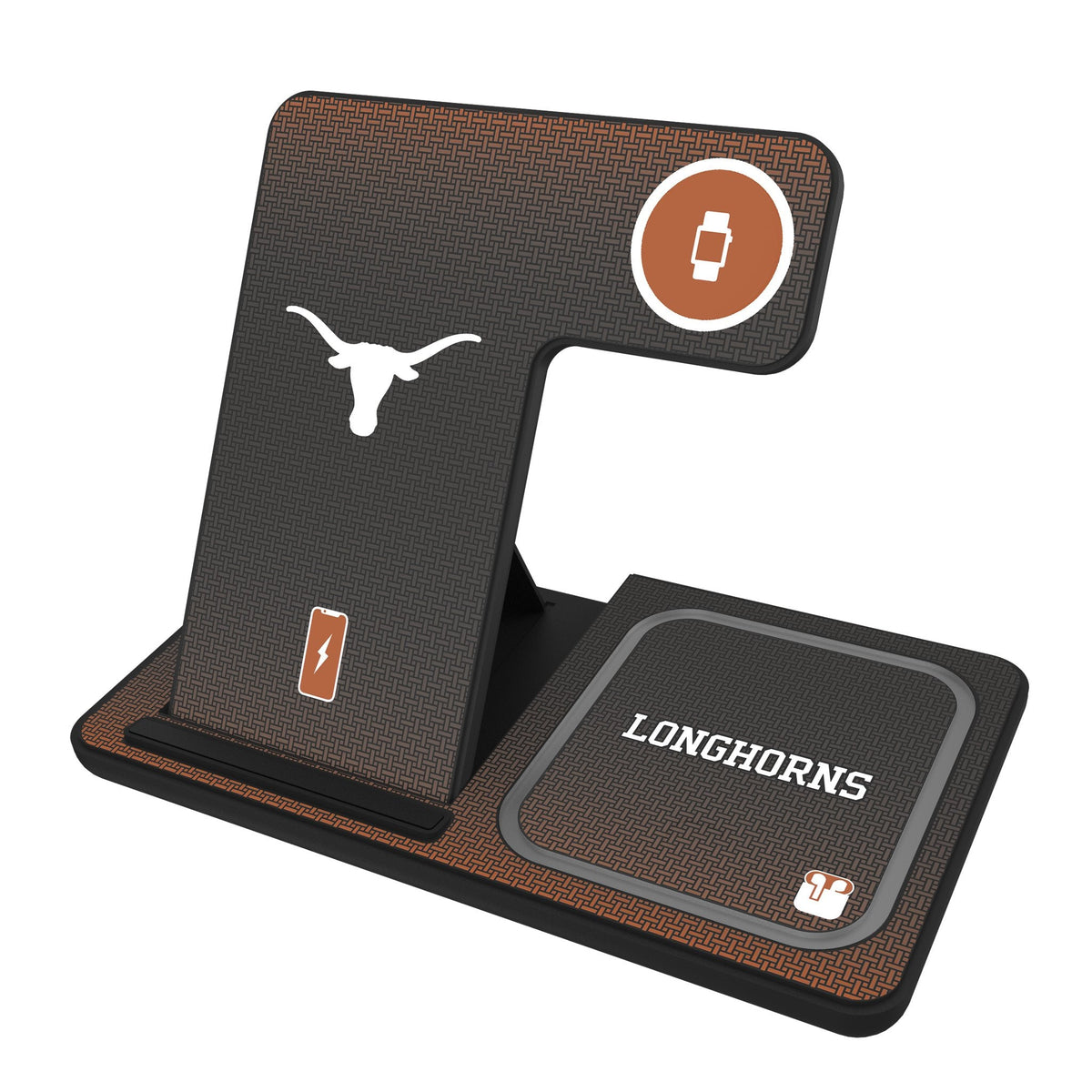 University of Texas Longhorns Linen 3 in 1 Charging Station