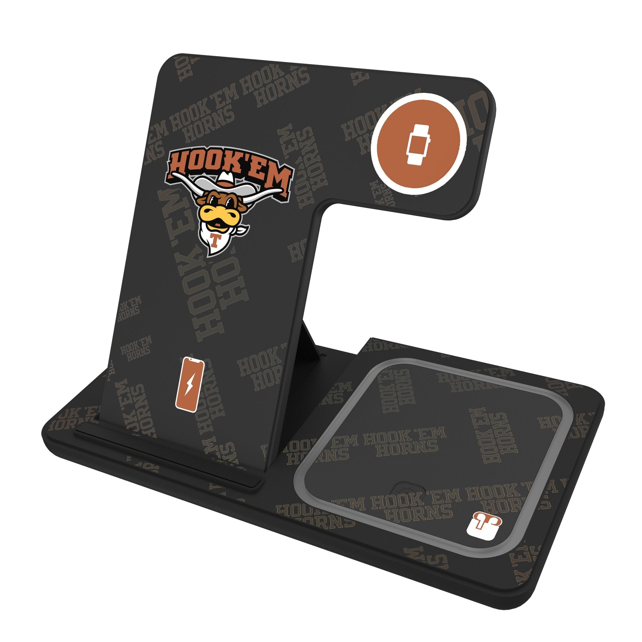 University of Texas Longhorns Quadtile 3 in 1 Charging Station 1
