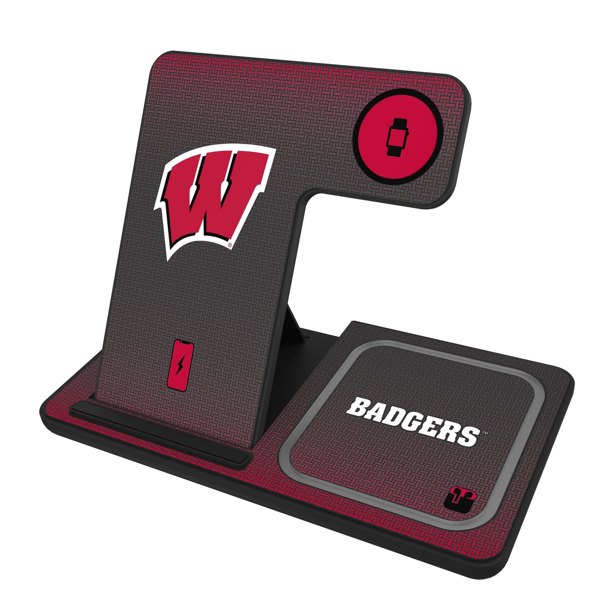 University of Wisconsin Badgers Linen 3 in 1 Charging Station 1