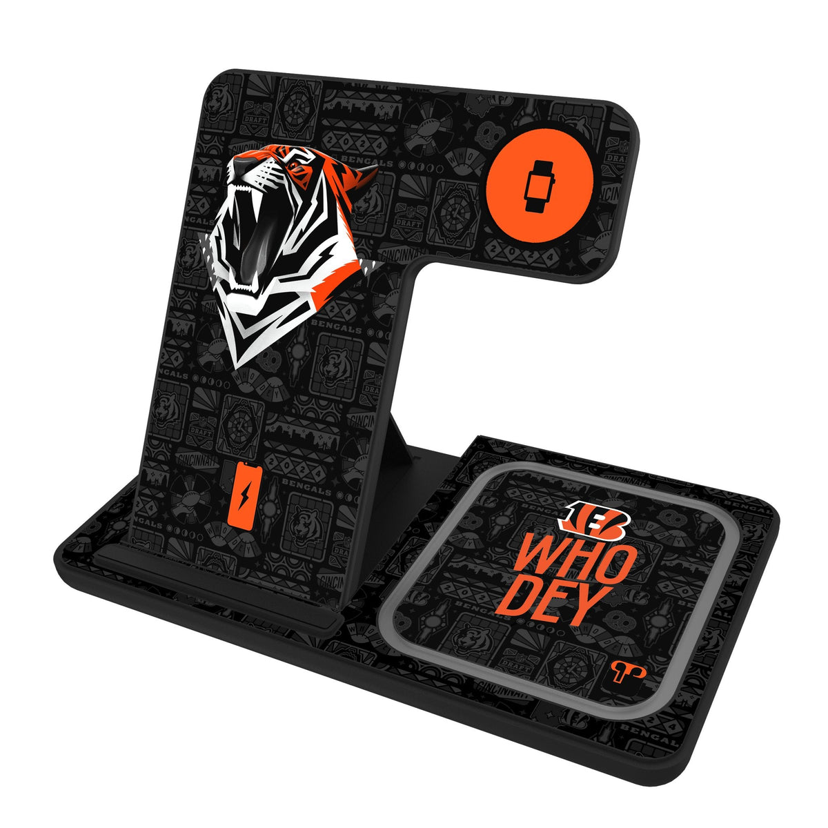 Cincinnati Bengals 2024 Illustrated Limited Edition 3 in 1 Charging Station 1