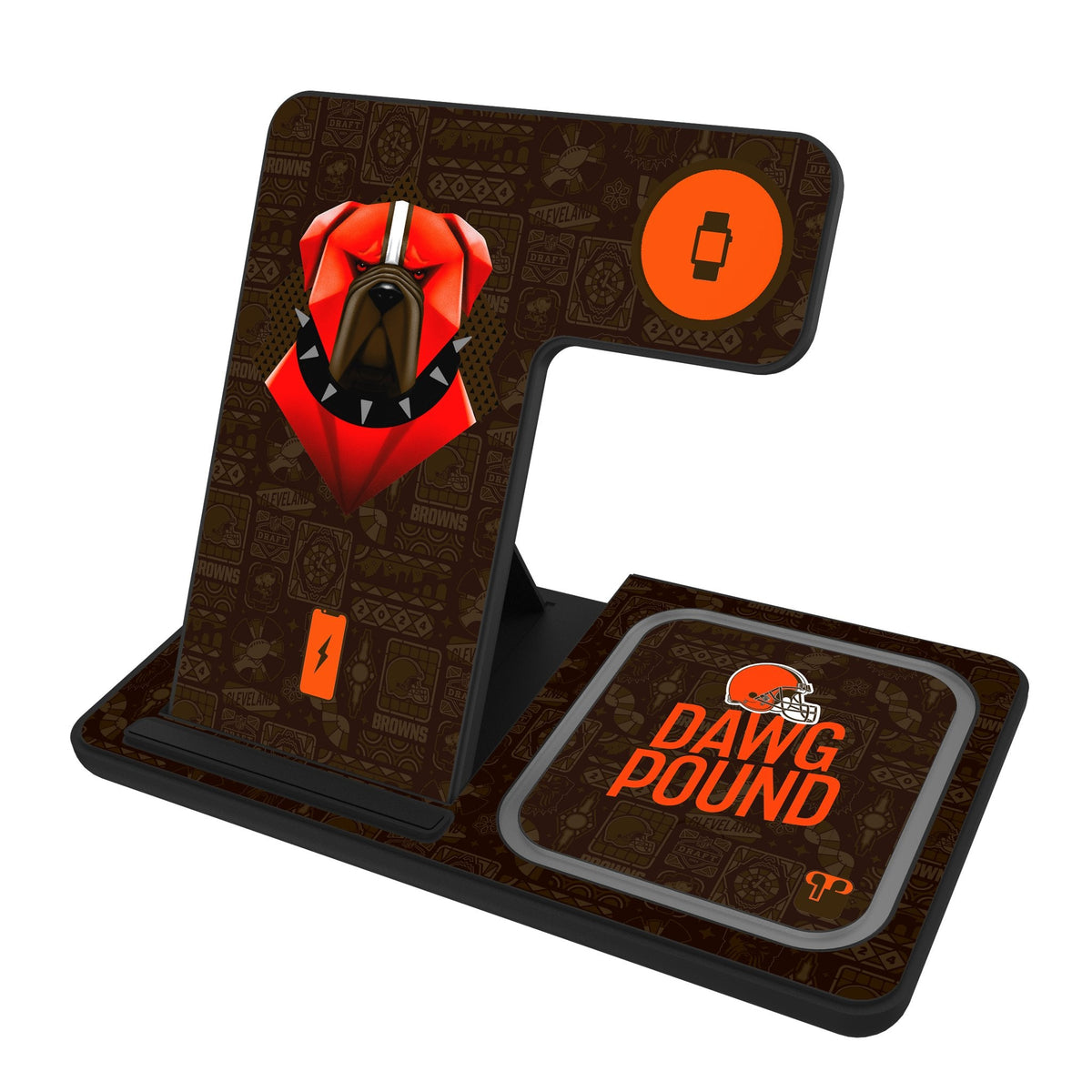 Cleveland Browns 2024 Illustrated Limited Edition 3 in 1 Charging Station 1