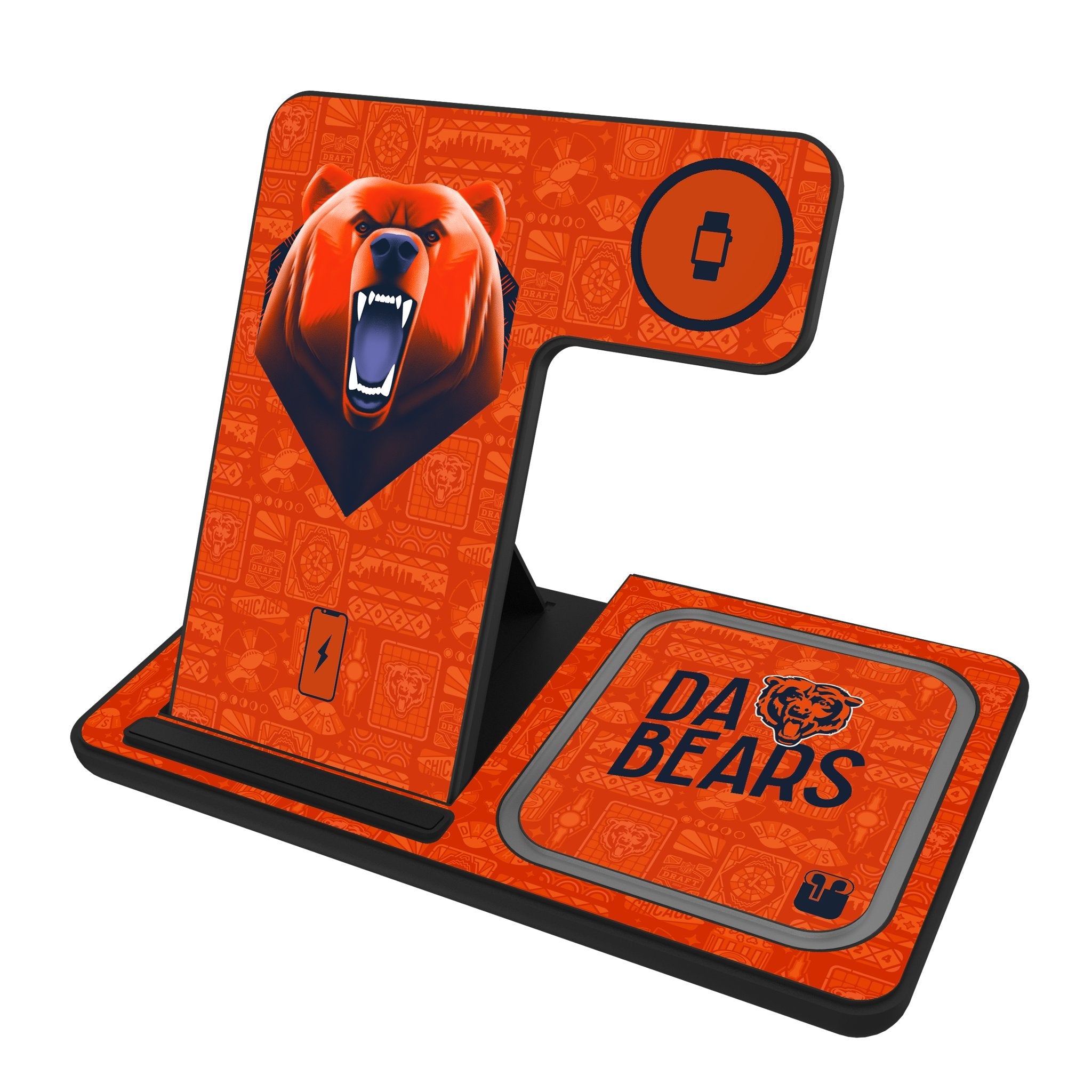 Chicago Bears 2024 Illustrated Limited Edition 3 in 1 Charging Station 1
