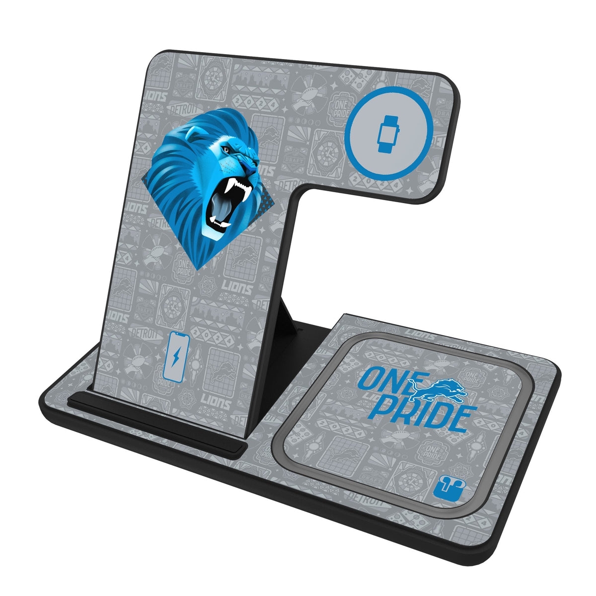 Detroit Lions 2024 Illustrated Limited Edition 3 in 1 Charging Station 1