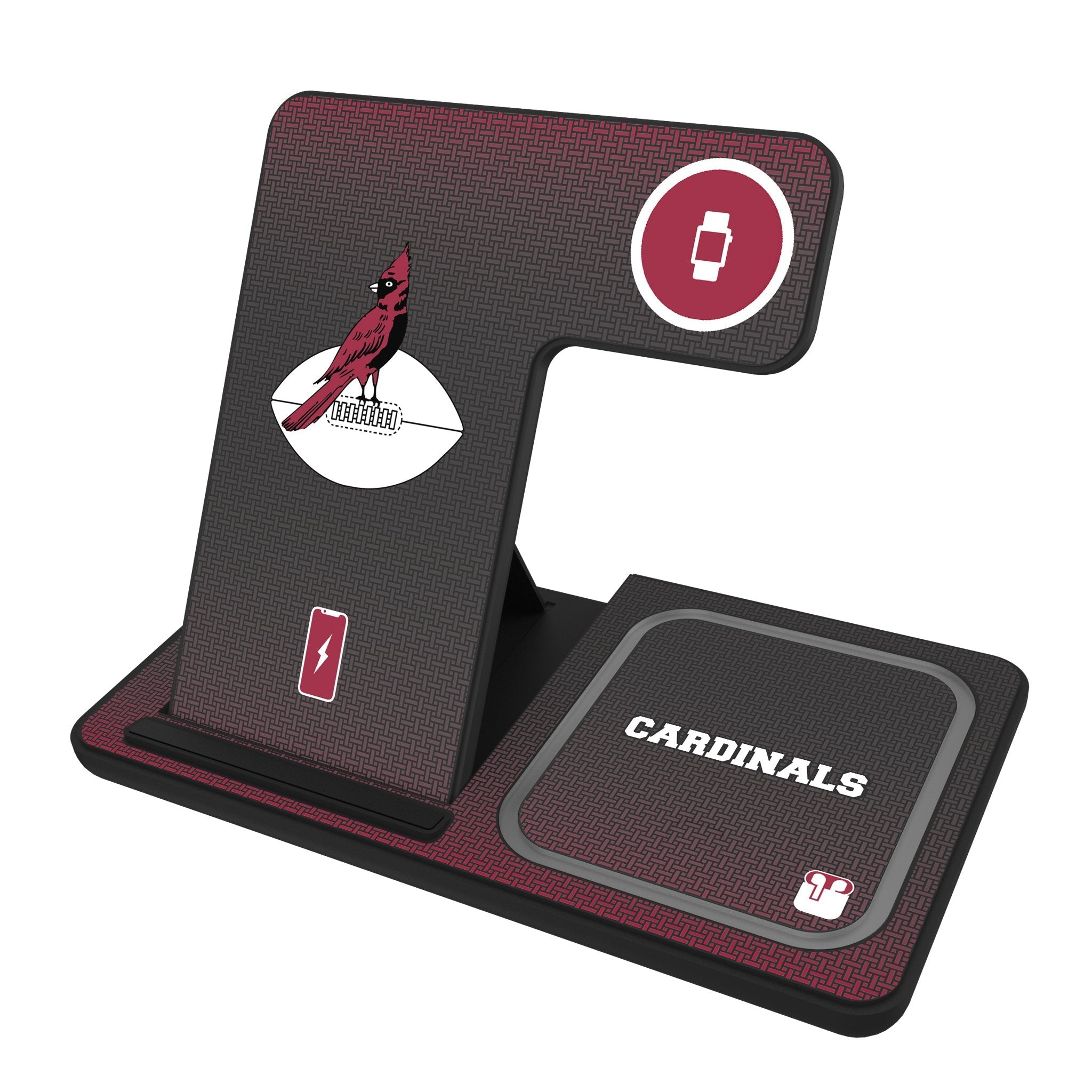 Chicago Cardinals 1947-1959 Historic Collection Linen 3 in 1 Charging Station 1