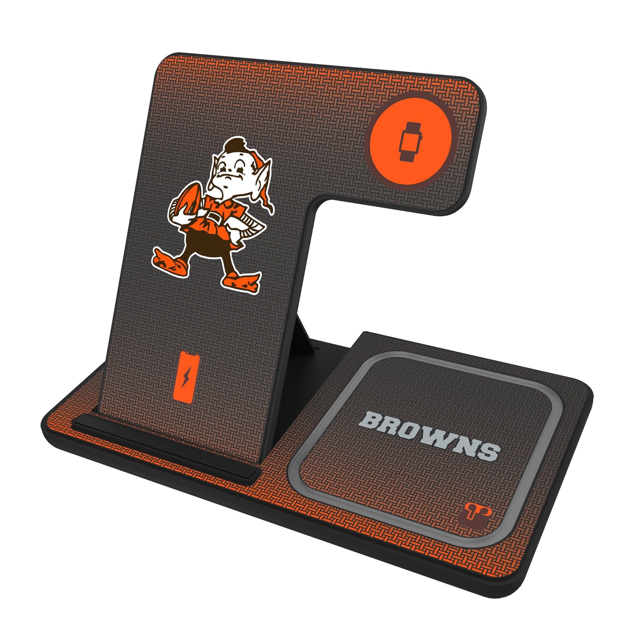 Cleveland Browns Historic Collection Linen 3 in 1 Charging Station 1