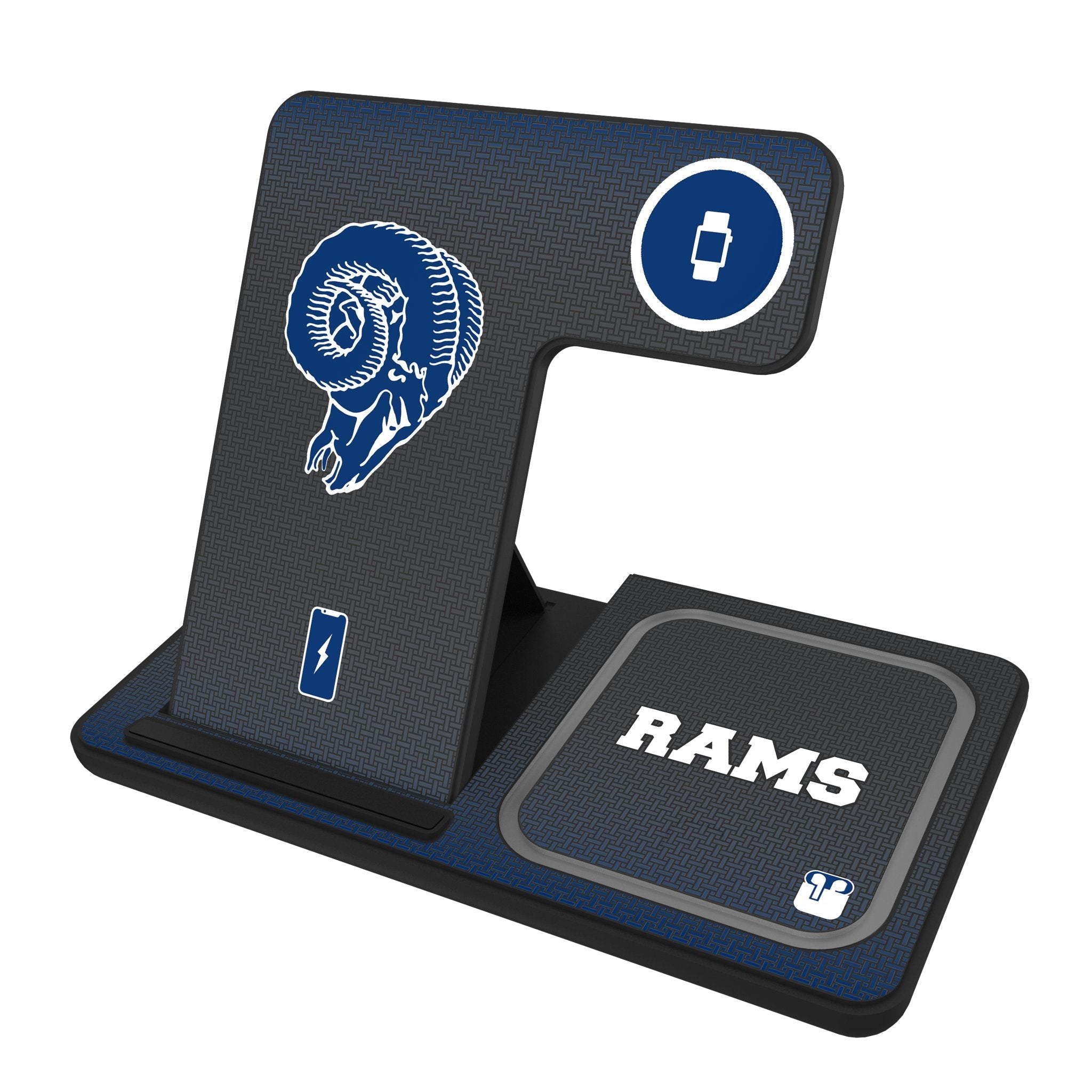 Los Angeles Rams Historic Collection Linen 3 in 1 Charging Station 1