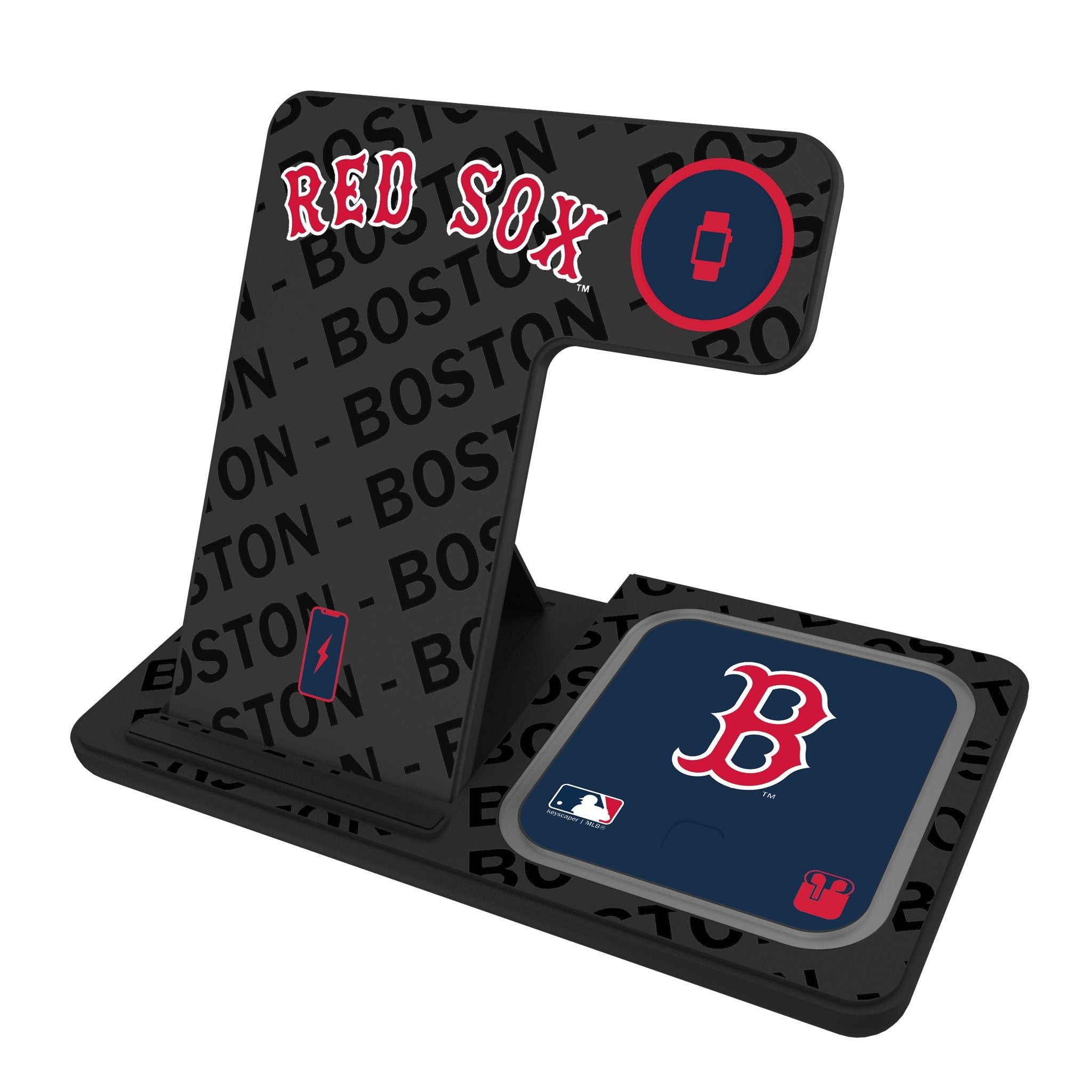 Boston Red Sox Monocolor Tilt 3 in 1 Charging Station 1