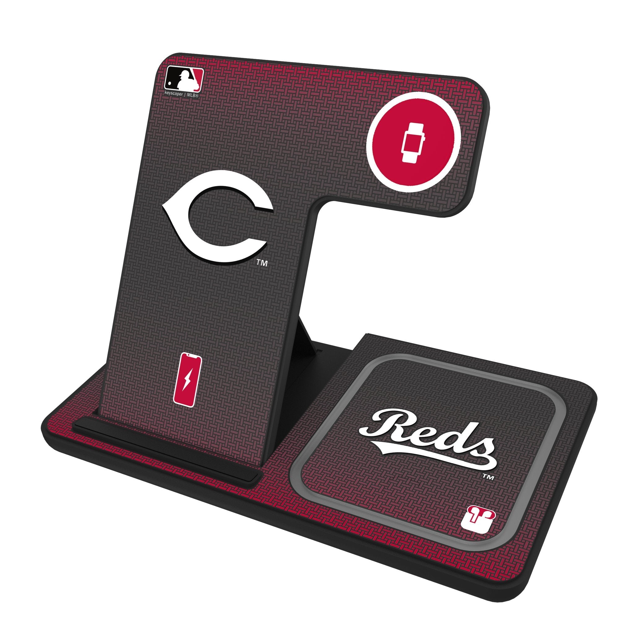 Cincinnati Reds Linen 3 in 1 Charging Station 1