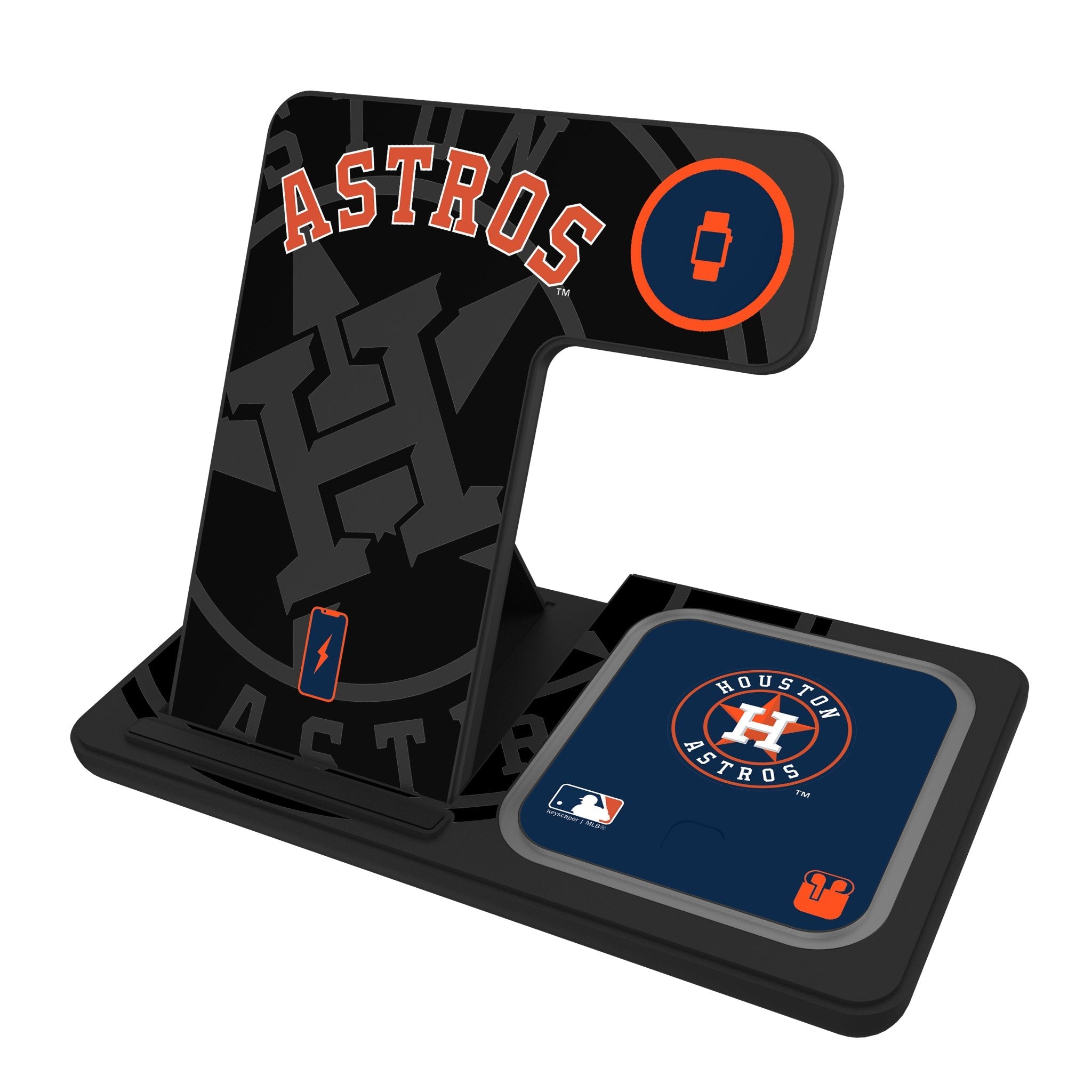 Houston Astros Monocolor Tilt 3 in 1 Charging Station 1