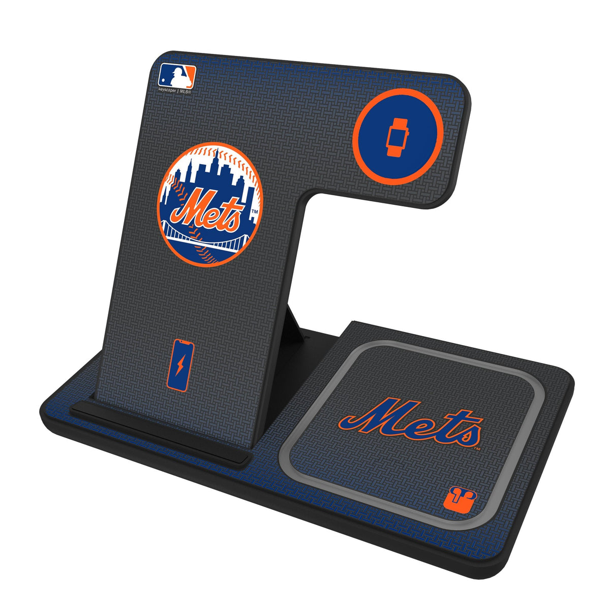 New York Mets Linen 3 in 1 Charging Station 1