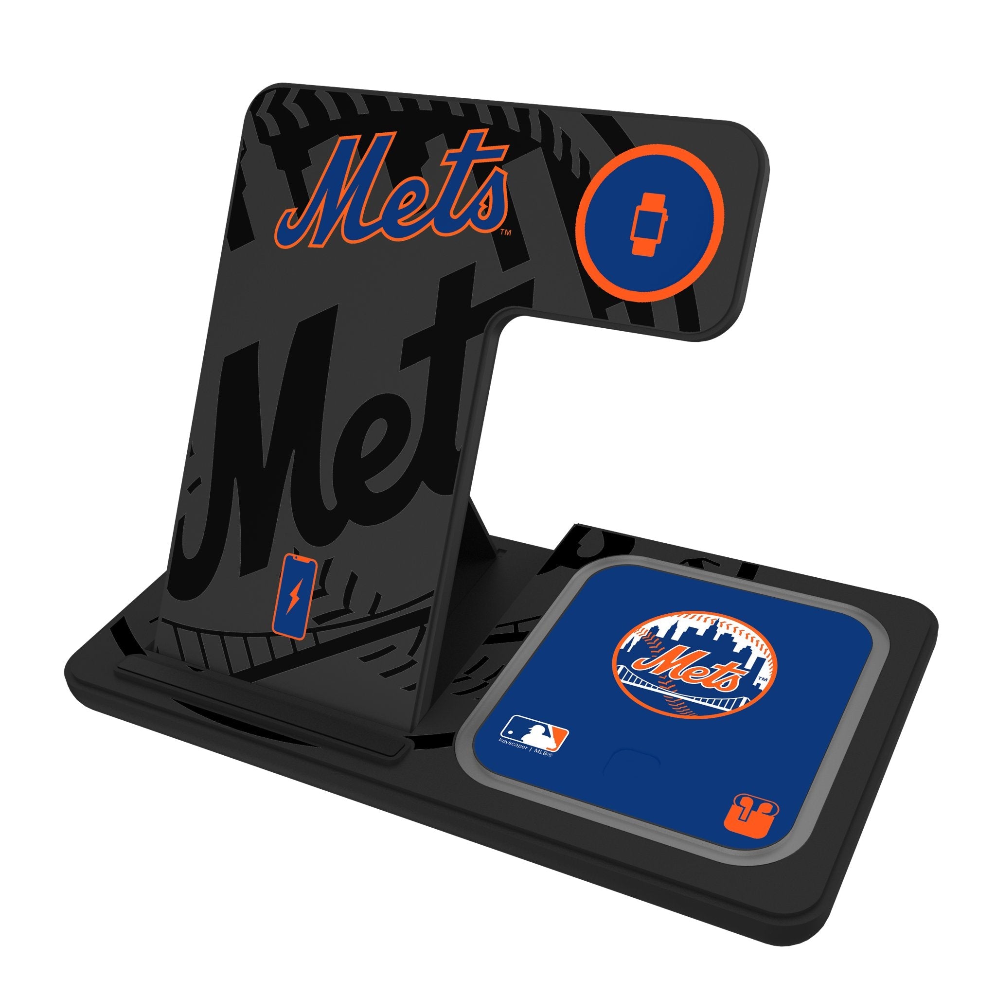 New York Mets Monocolor Tilt 3 in 1 Charging Station 1