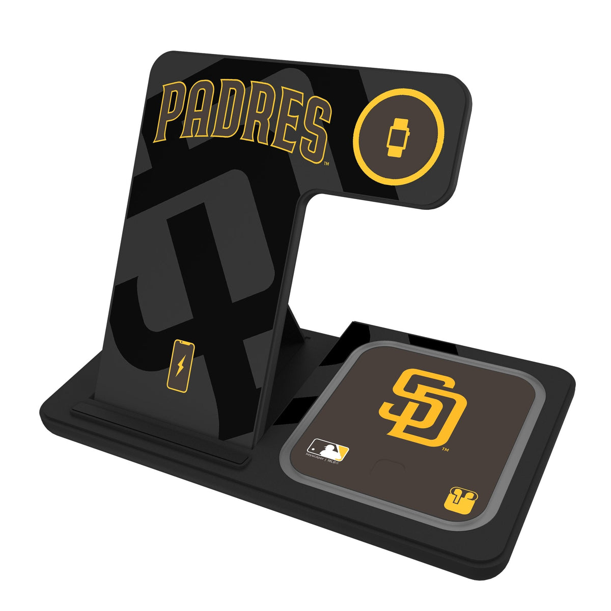 San Diego Padres Monocolor Tilt 3 in 1 Charging Station