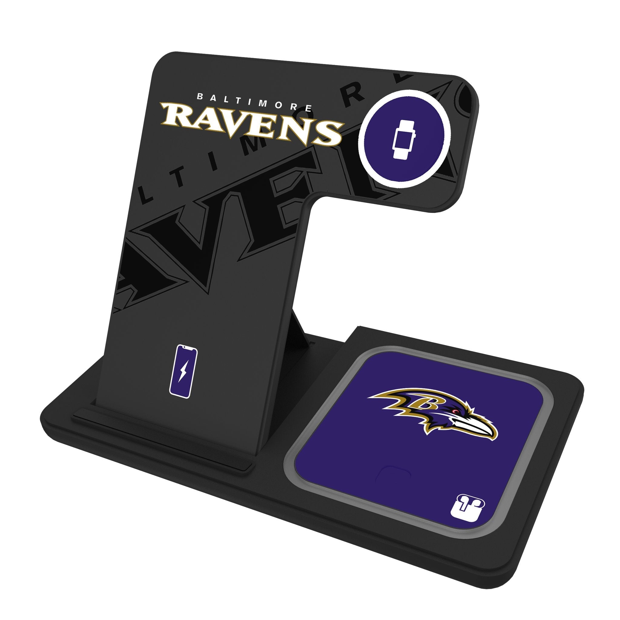 Baltimore Ravens Monocolor Tilt 3 in 1 Charging Station 1