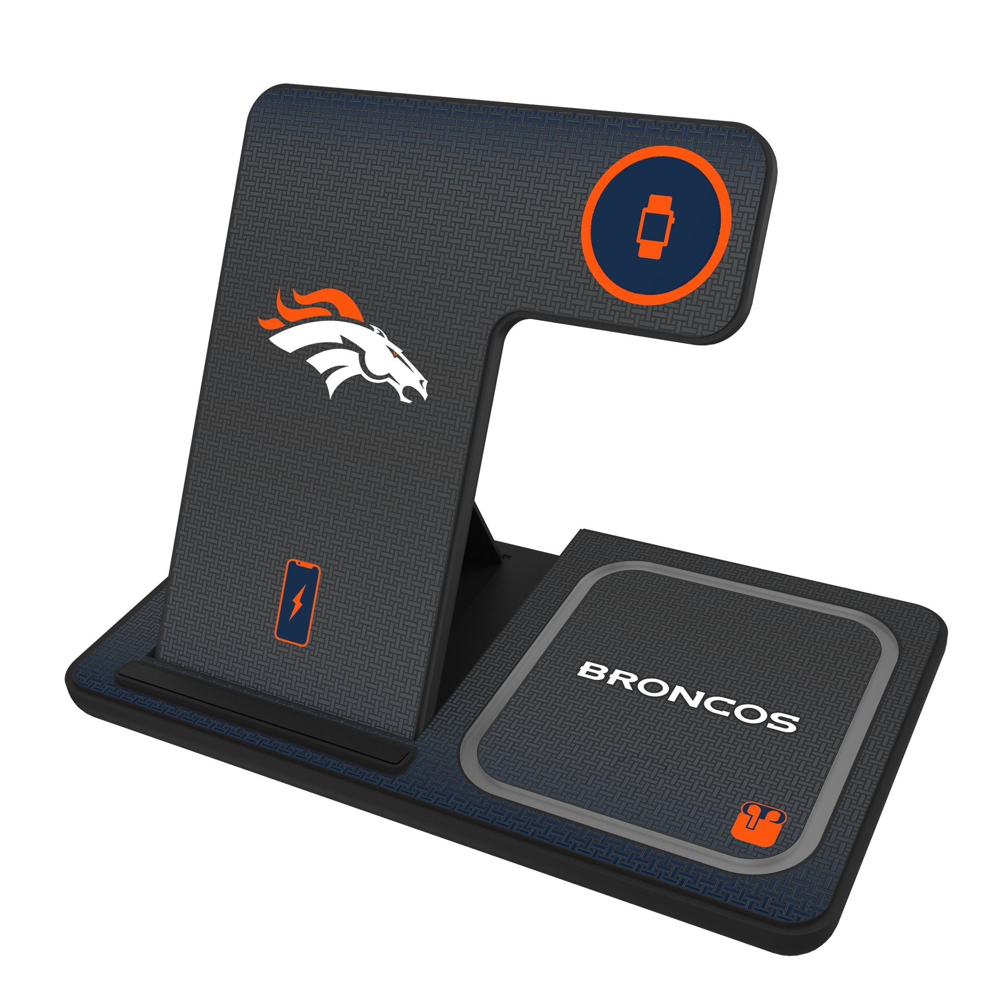 Denver Broncos Linen 3 in 1 Charging Station 1