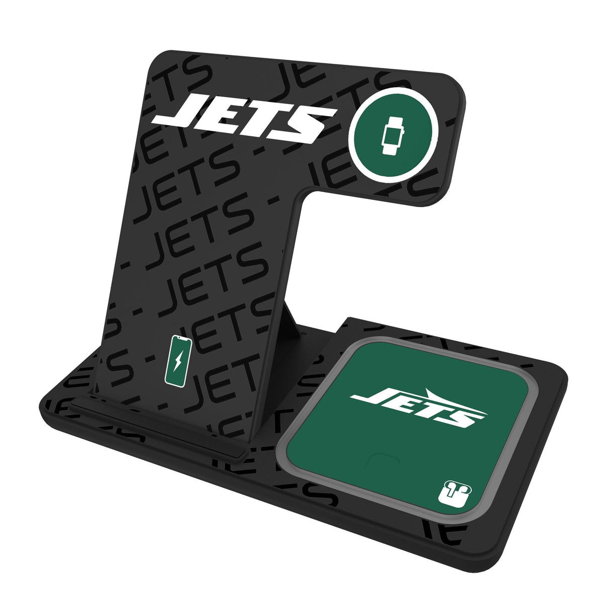 New York Jets Monocolor Tilt 3 in 1 Charging Station 1