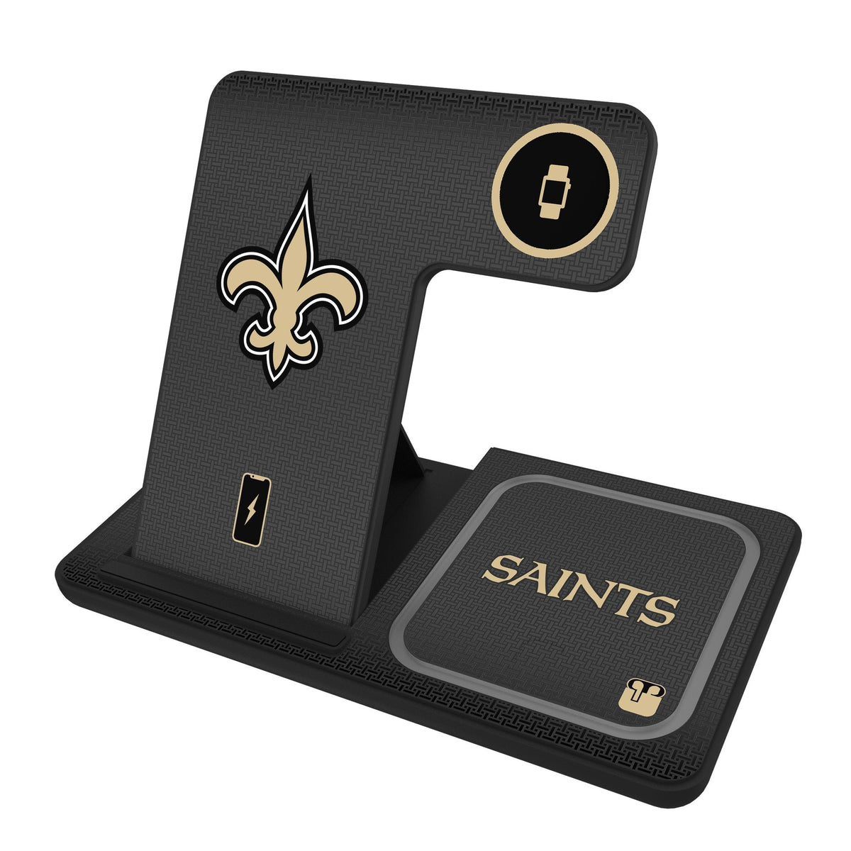 New Orleans Saints Linen 3 in 1 Charging Station 1