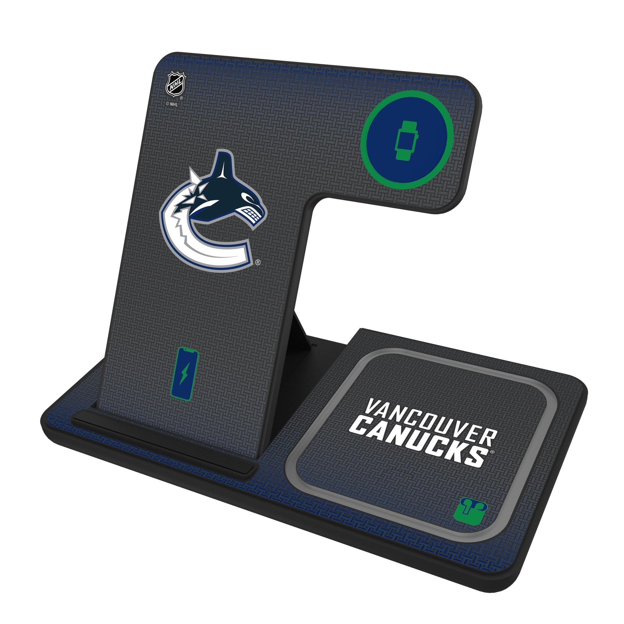 Vancouver Canucks Linen 3 in 1 Charging Station