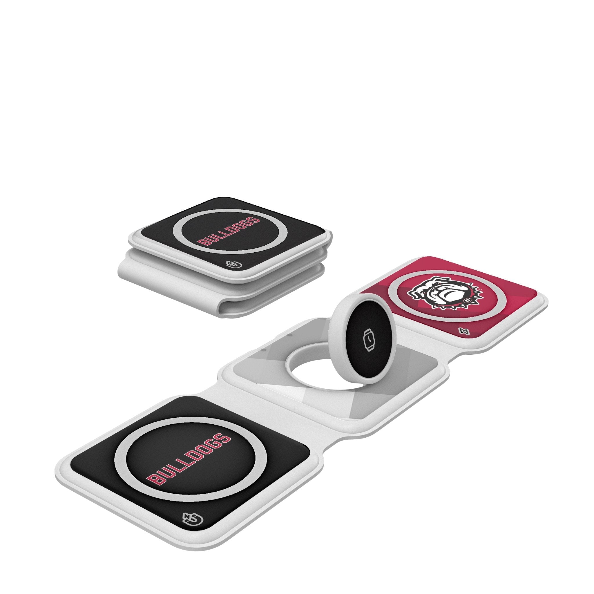 University of Georgia Bulldogs Uga Color Block Foldable 3 in 1 Charger 1