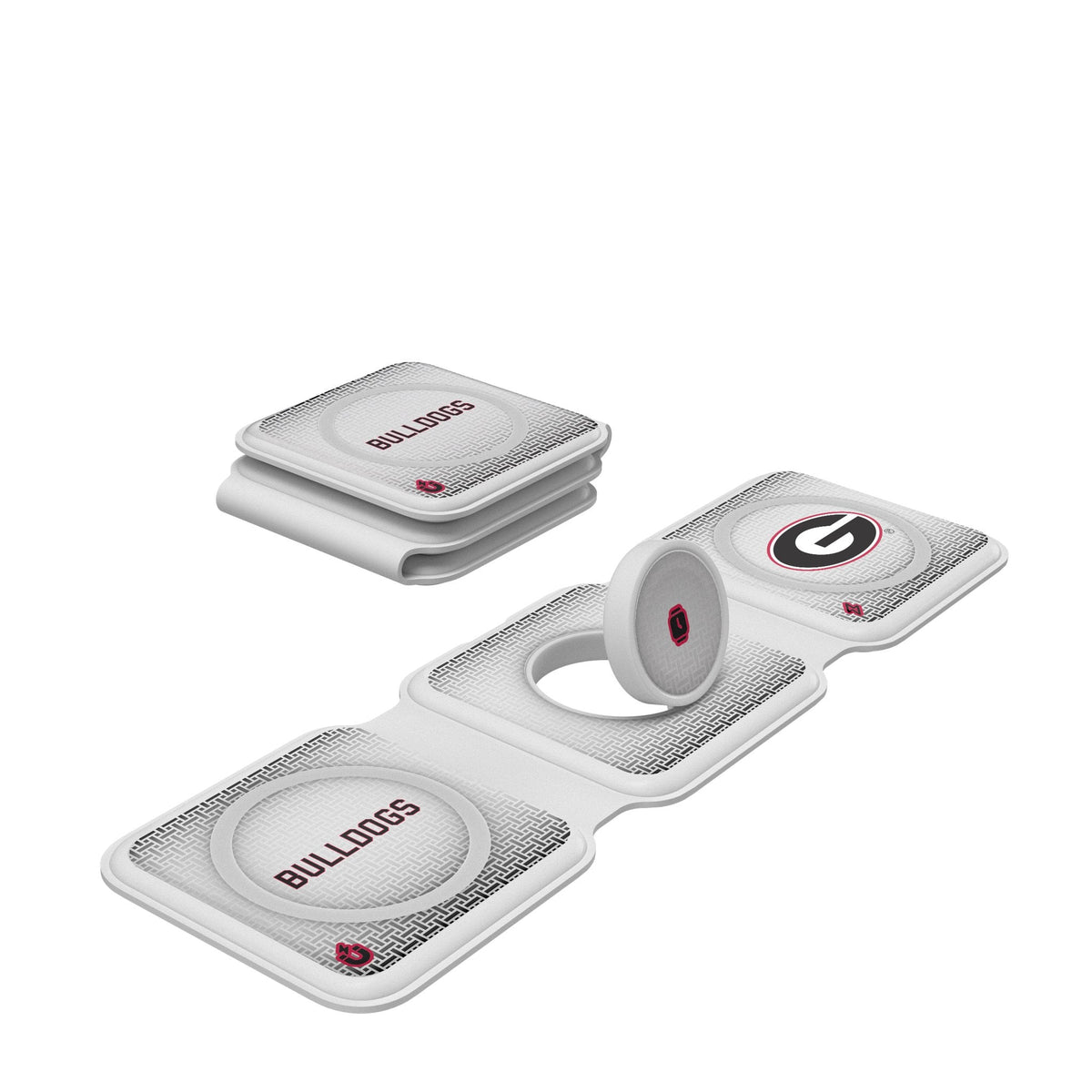 University of Georgia Bulldogs Linen Foldable 3 in 1 Charger 1