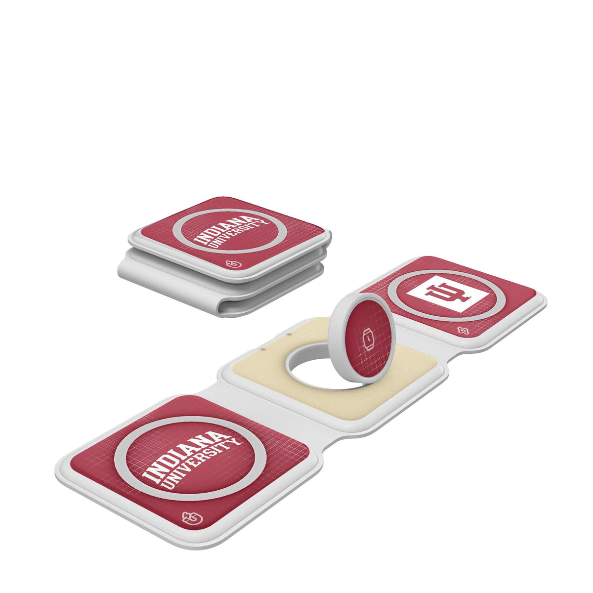 Indiana University Hoosiers Hatch Foldable 3 in 1 Charger 1