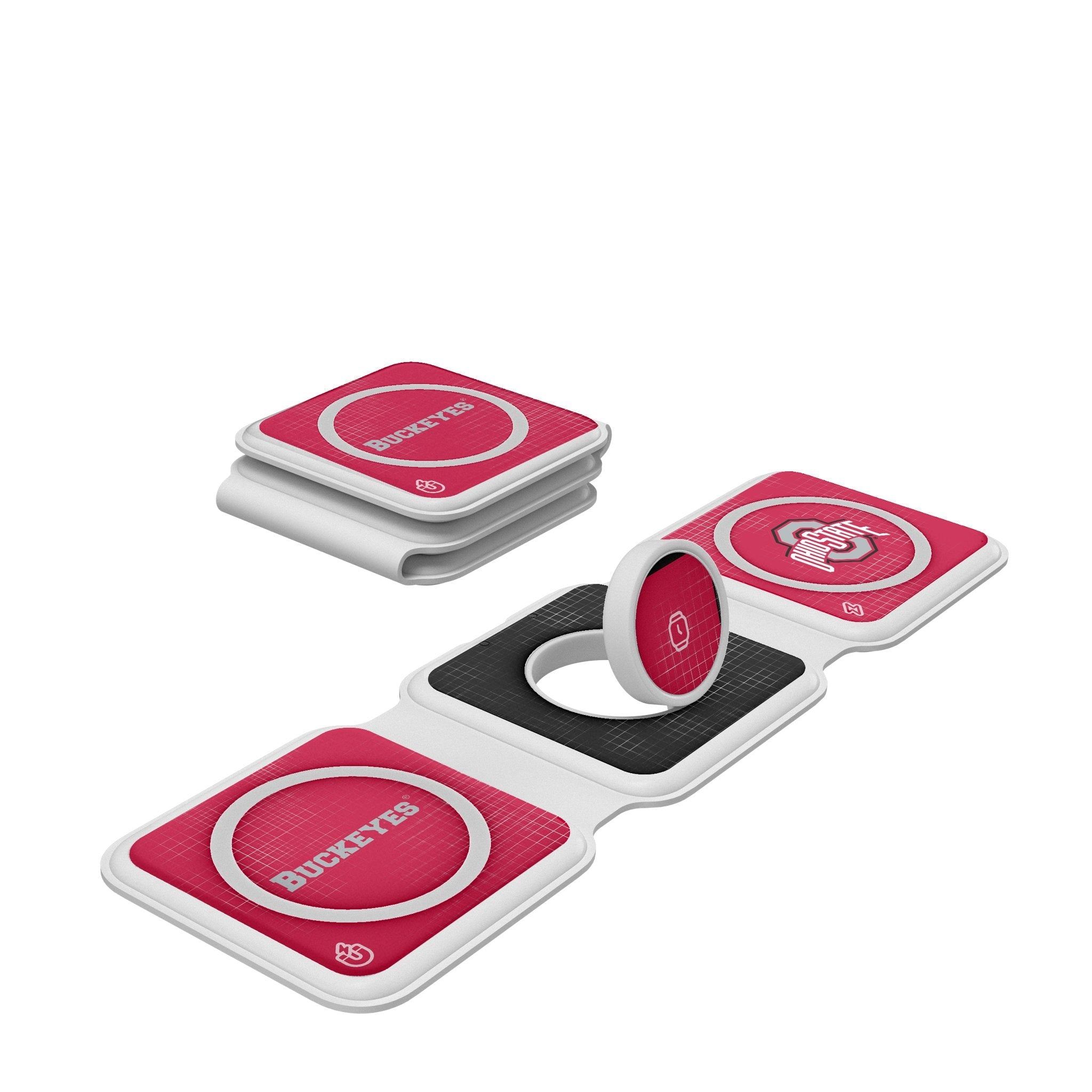 Ohio State University Buckeyes Hatch Foldable 3 in 1 Charger