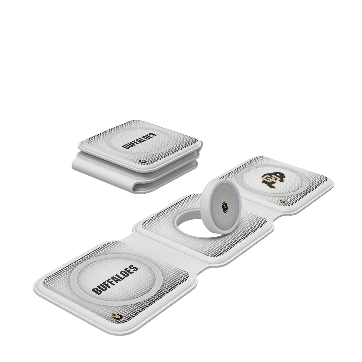 University of Colorado Buffaloes Linen Foldable 3 in 1 Charger 1