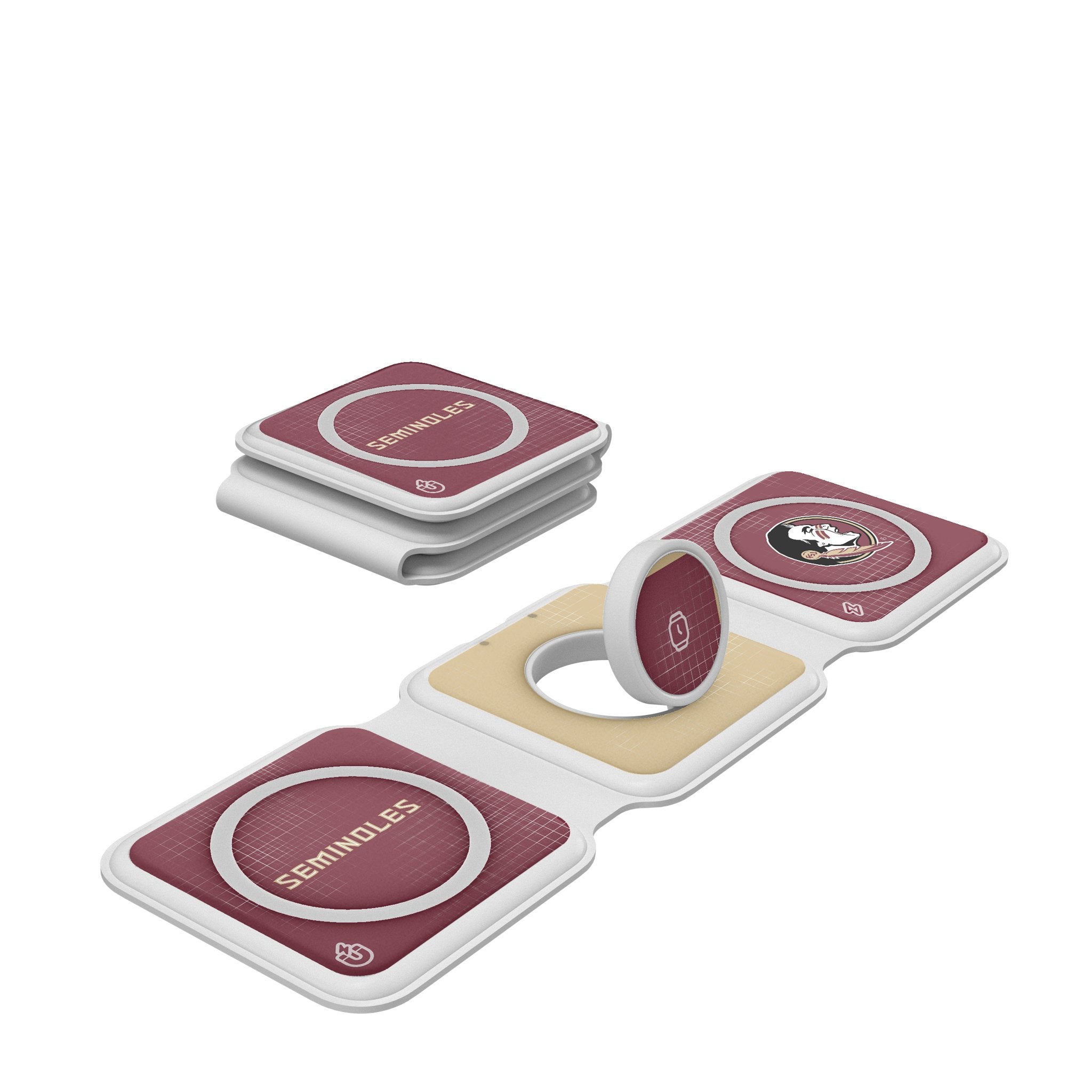 Florida State University Seminoles Hatch Foldable 3 in 1 Charger 1