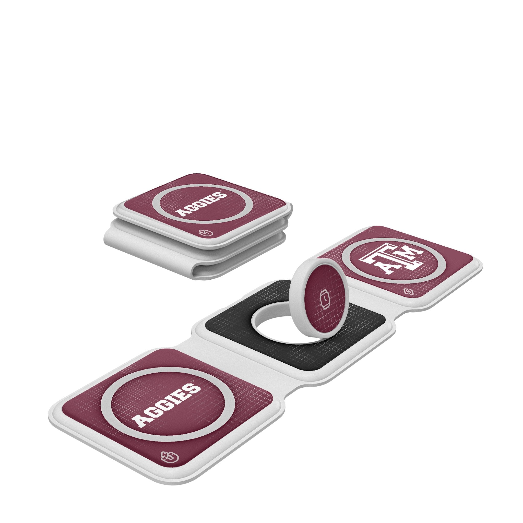 Texas A&M University Aggies Hatch Foldable 3 in 1 Charger