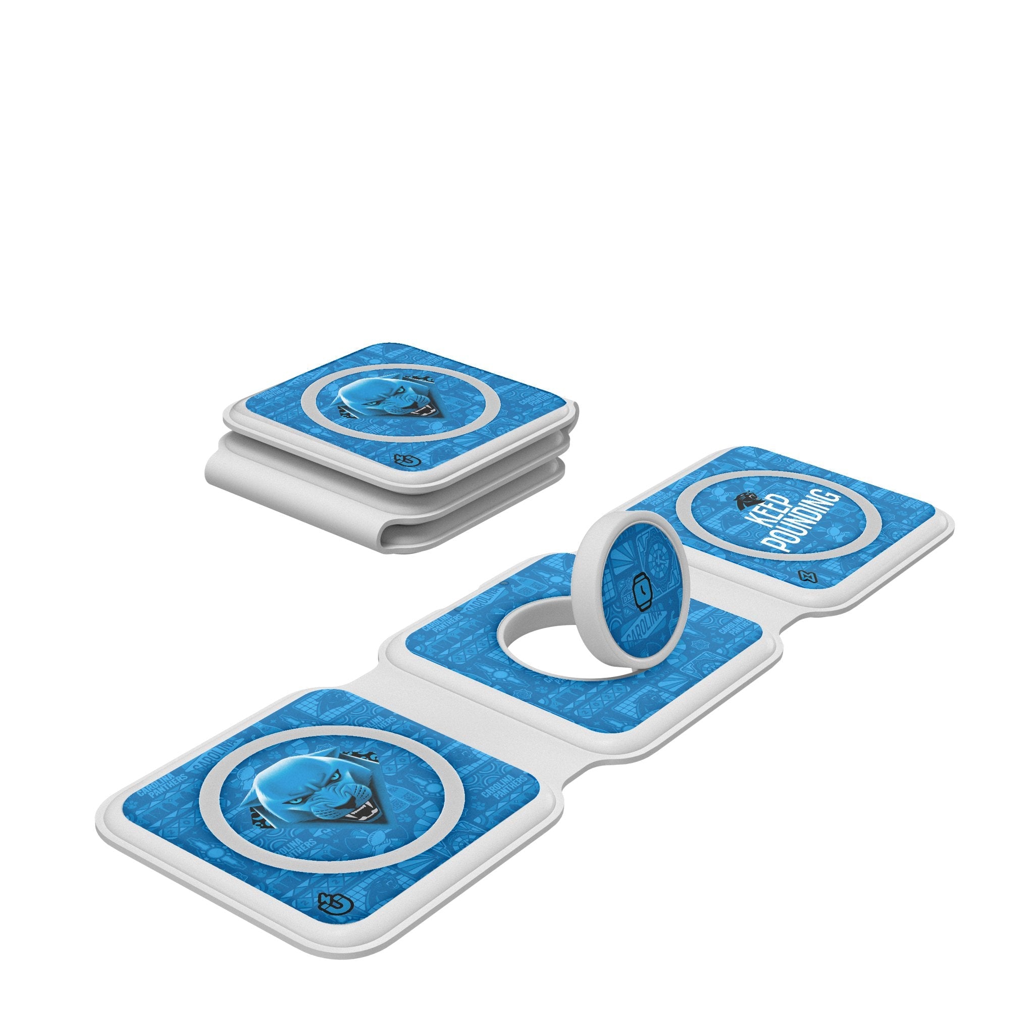 Carolina Panthers 2024 Illustrated Limited Edition Foldable 3 in 1 Charger 1