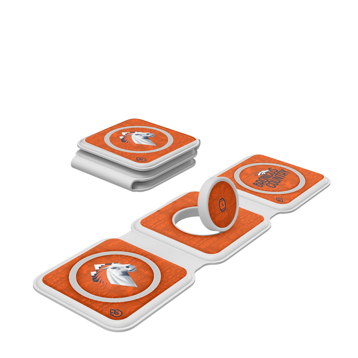 Denver Broncos 2024 Illustrated Limited Edition Foldable 3 in 1 Charger 1
