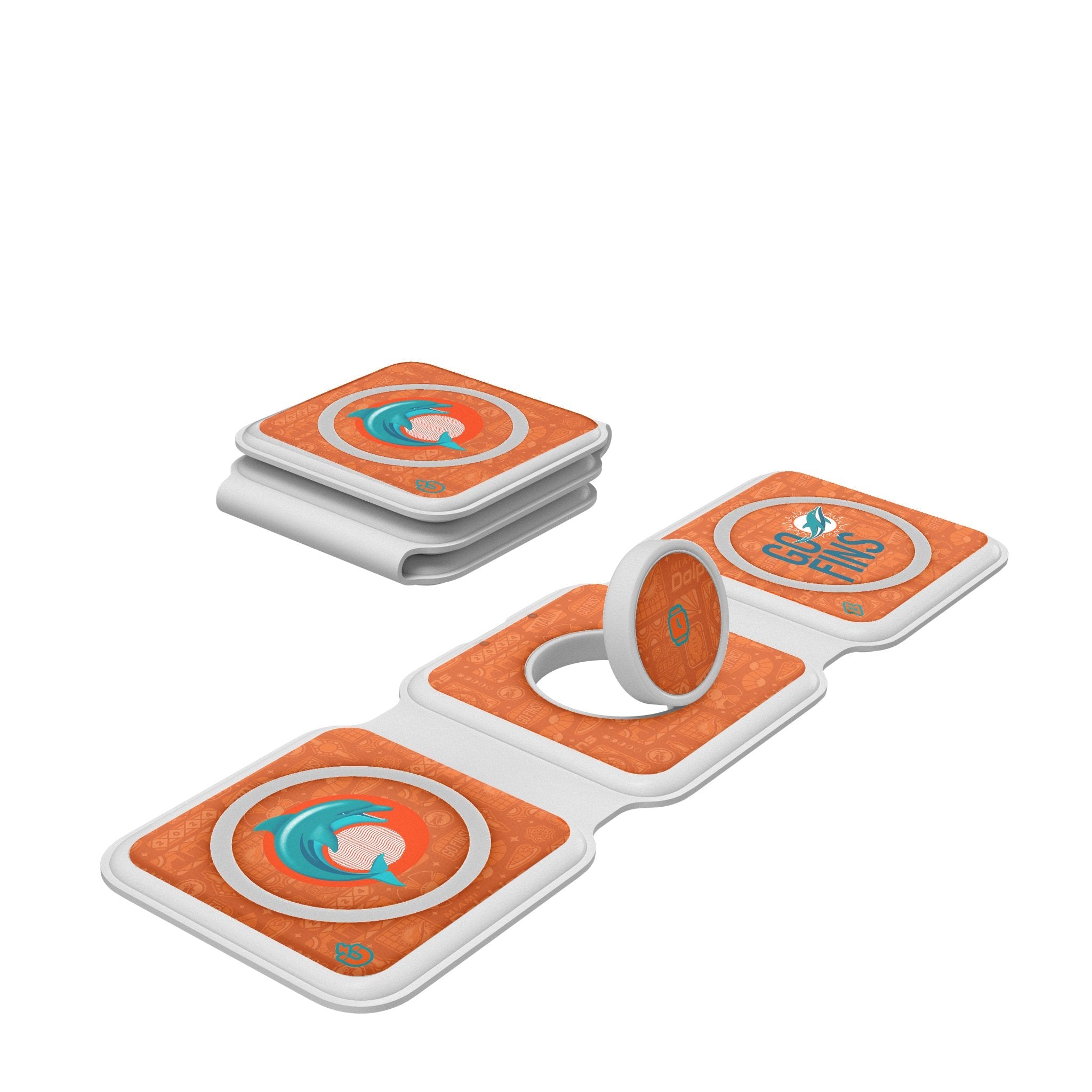 Miami Dolphins 2024 Illustrated Limited Edition Foldable 3 in 1 Charger 1