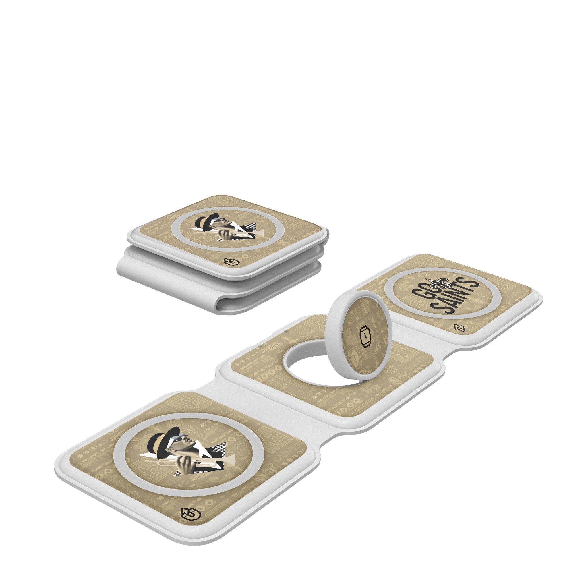 New Orleans Saints 2024 Illustrated Limited Edition Foldable 3 in 1 Charger 1