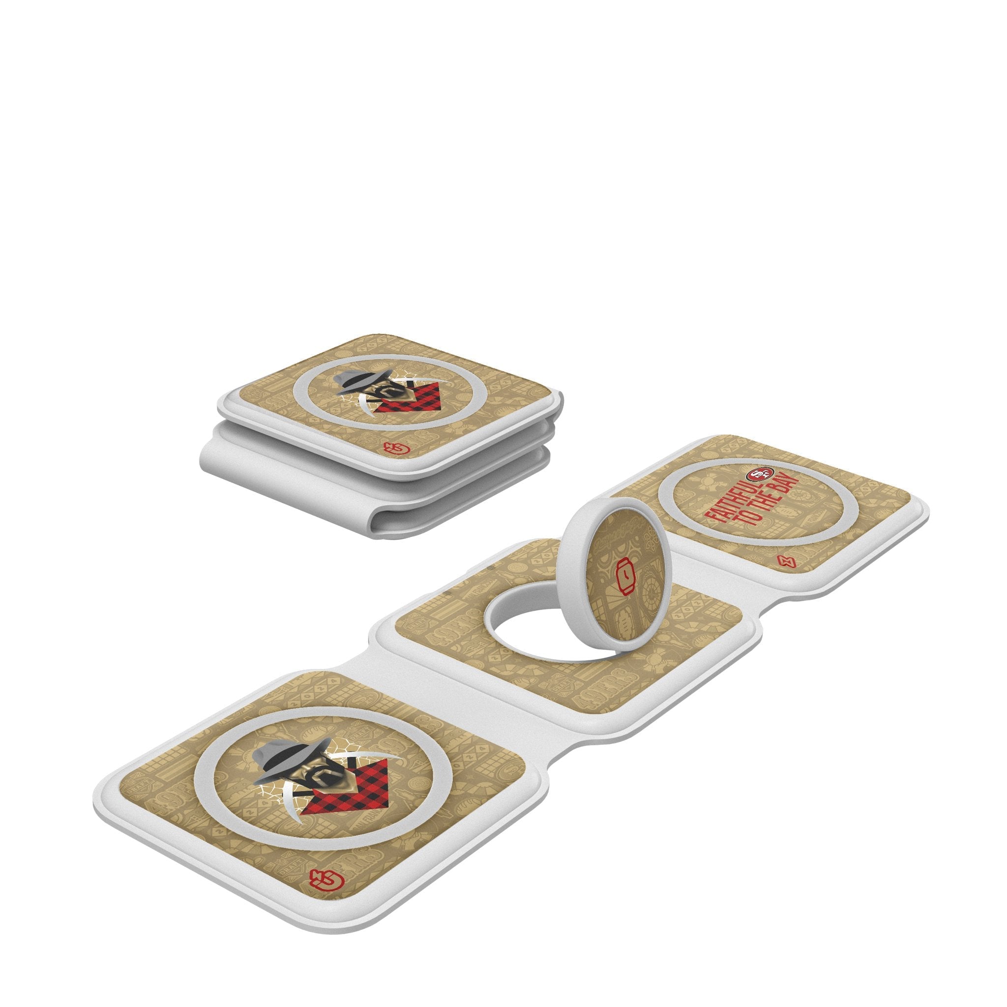 San Francisco 49ers 2024 Illustrated Limited Edition Foldable 3 in 1 Charger 1