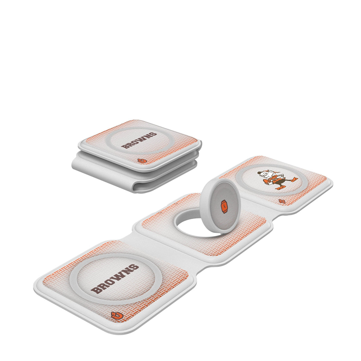 Cleveland Browns Historic Collection Linen Foldable 3 in 1 Charger 1