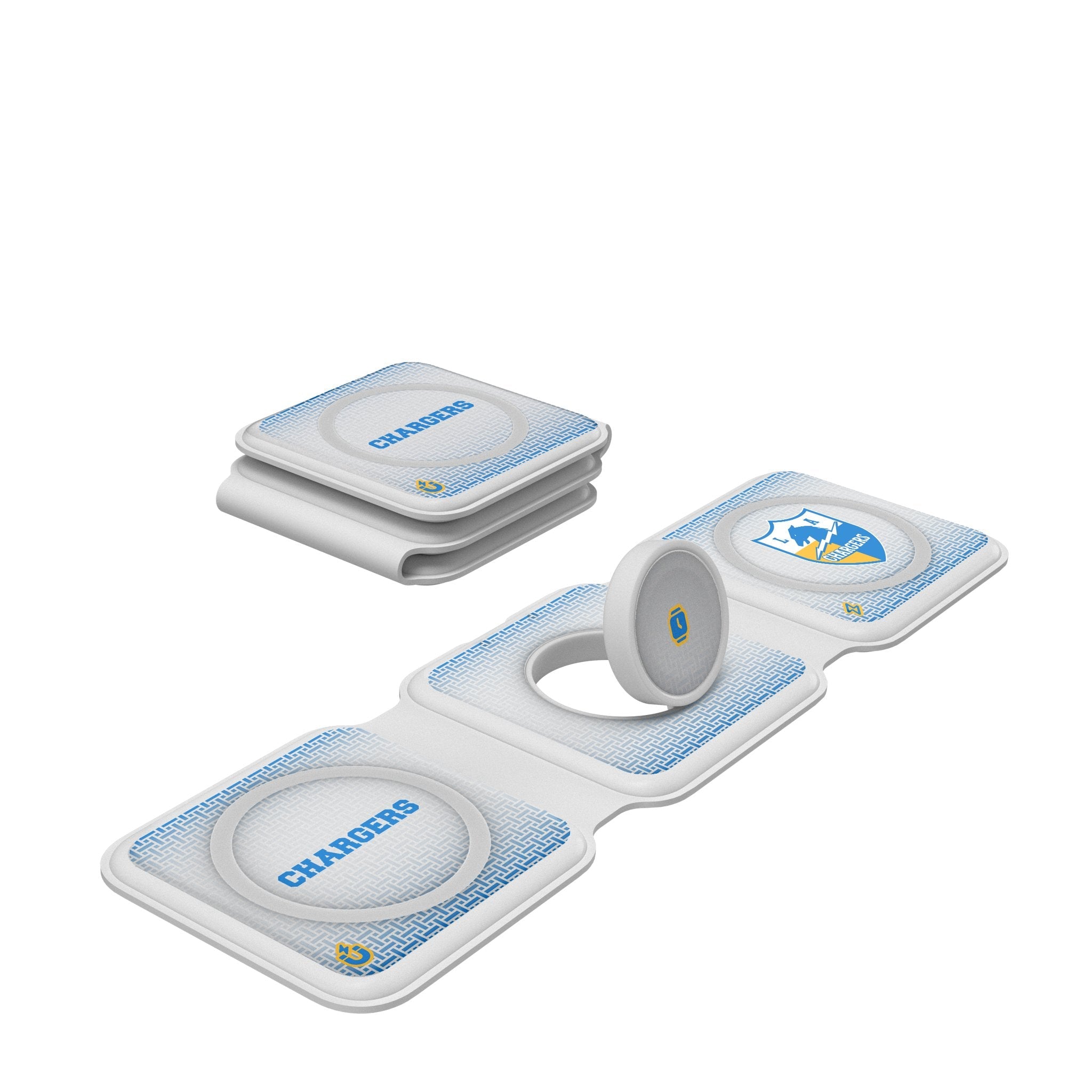 Los Angeles Chargers Historic Collection Linen Foldable 3 in 1 Charger 1