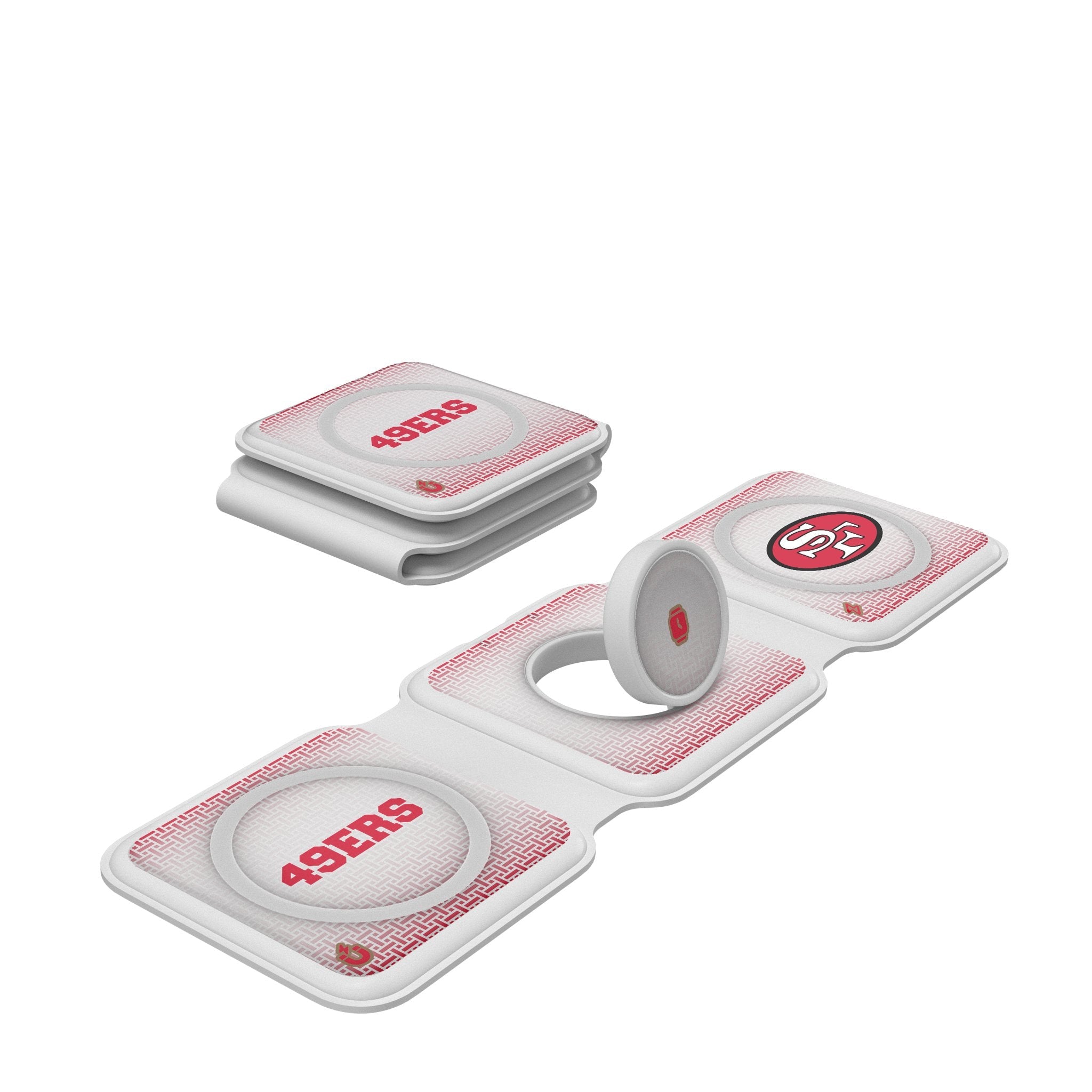 San Francisco 49ers Historic Collection Linen Foldable 3 in 1 Charger 1