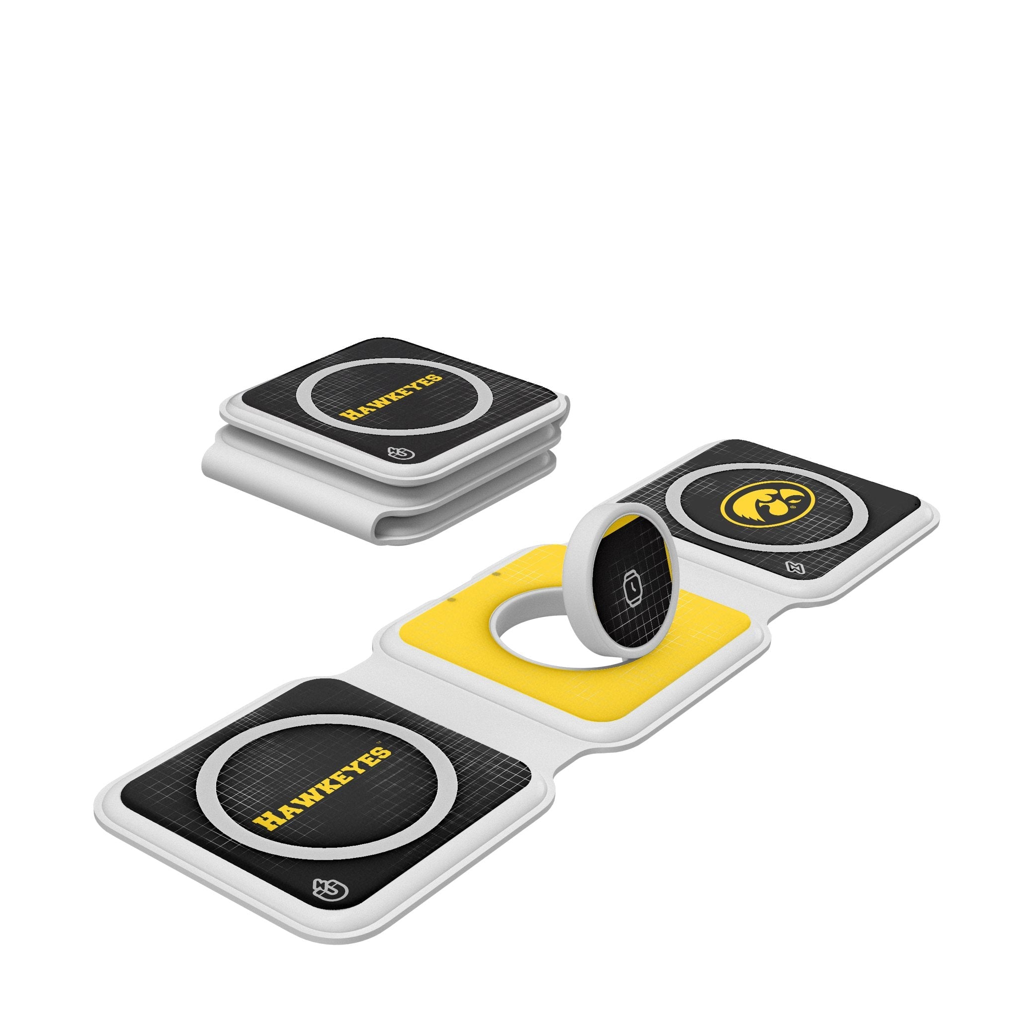 University of Iowa Hawkeyes Hatch Foldable 3 in 1 Charger 1