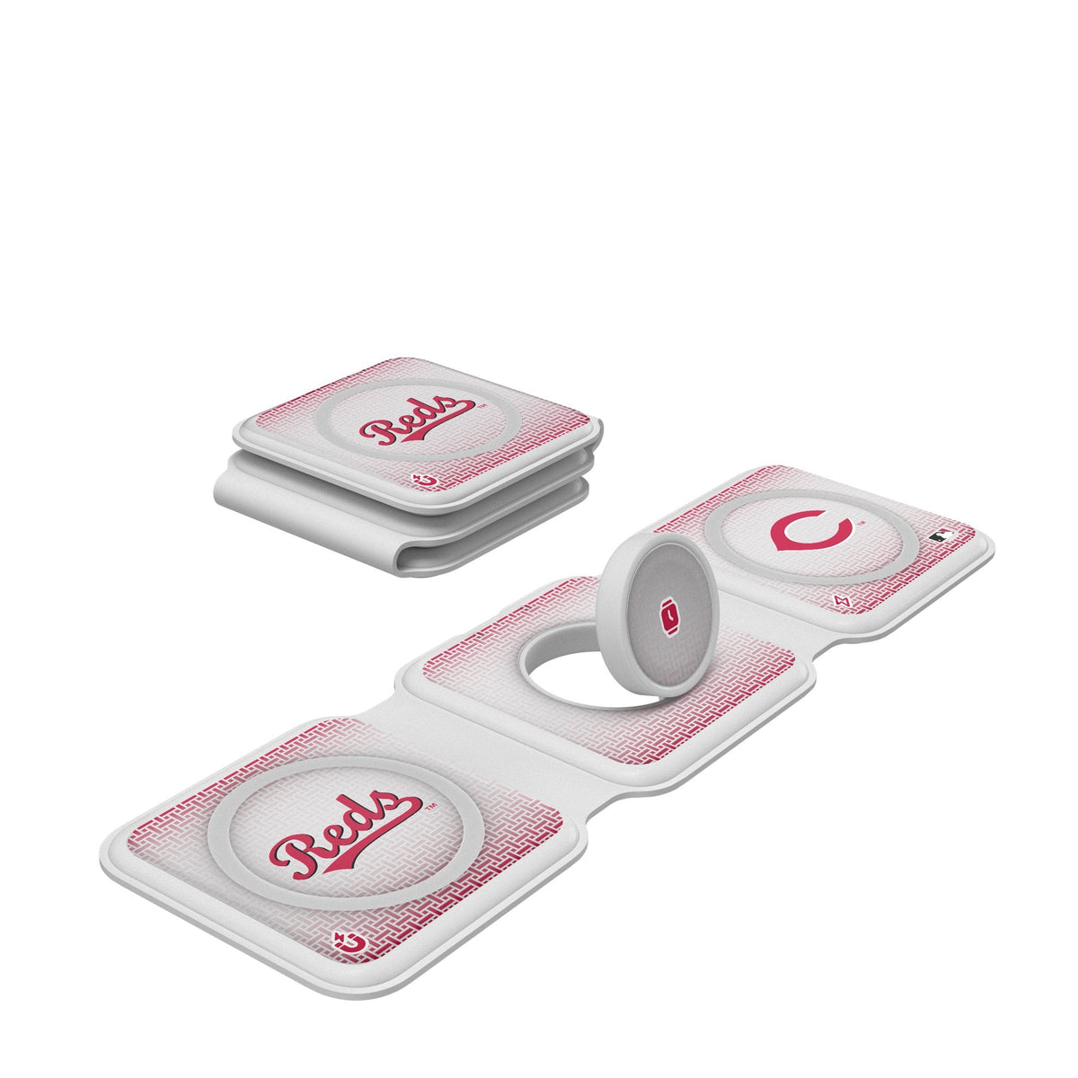 Cincinnati Reds Linen Foldable 3 in 1 Charger 1