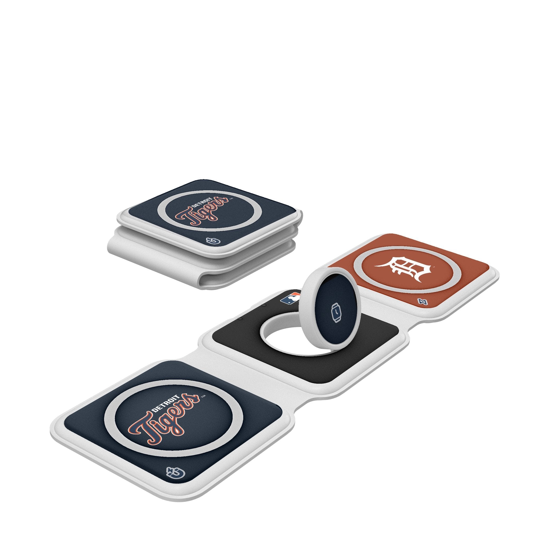 Detroit Tigers Color Block Foldable 3 in 1 Charger 1