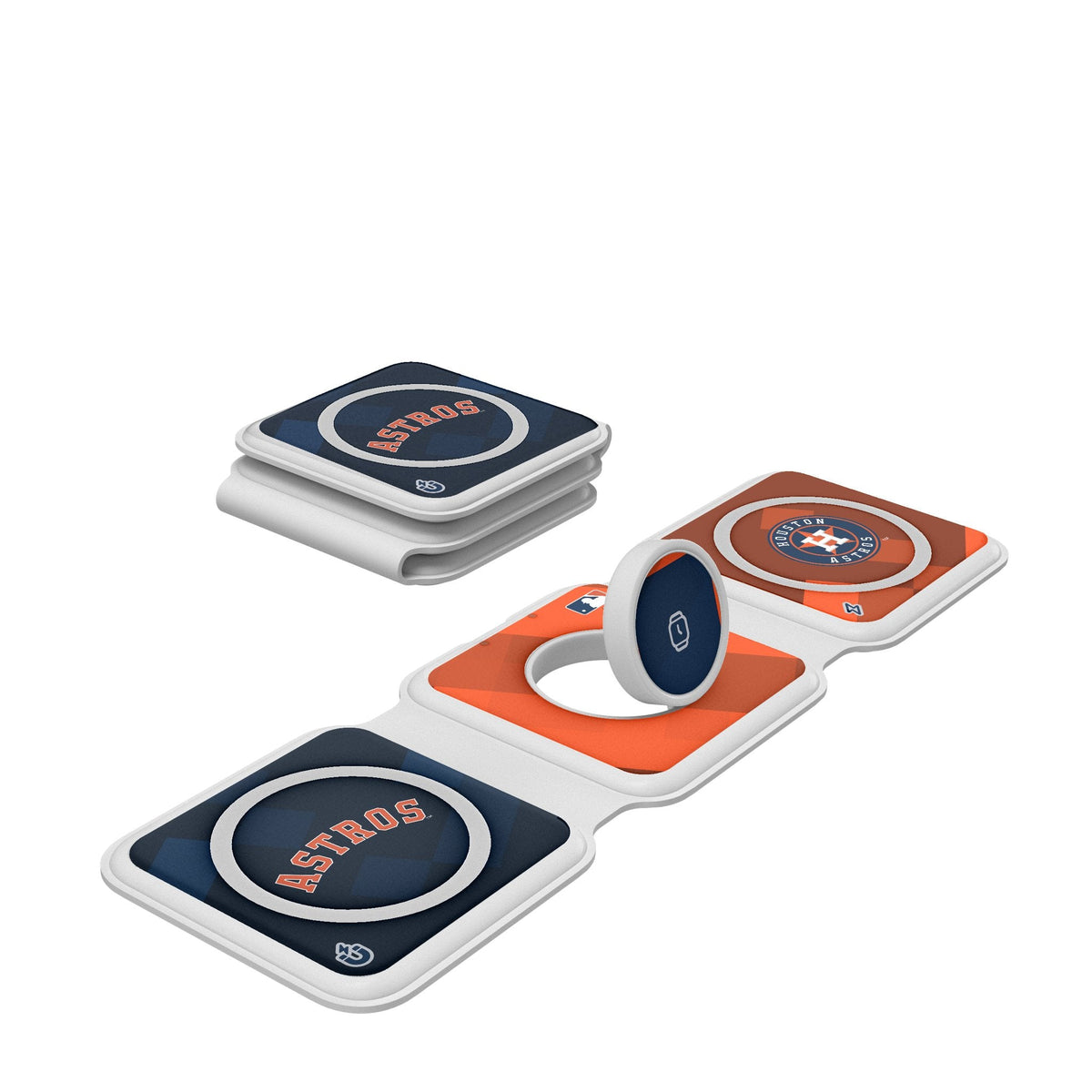 Houston Astros Color Block Foldable 3 in 1 Charger 1