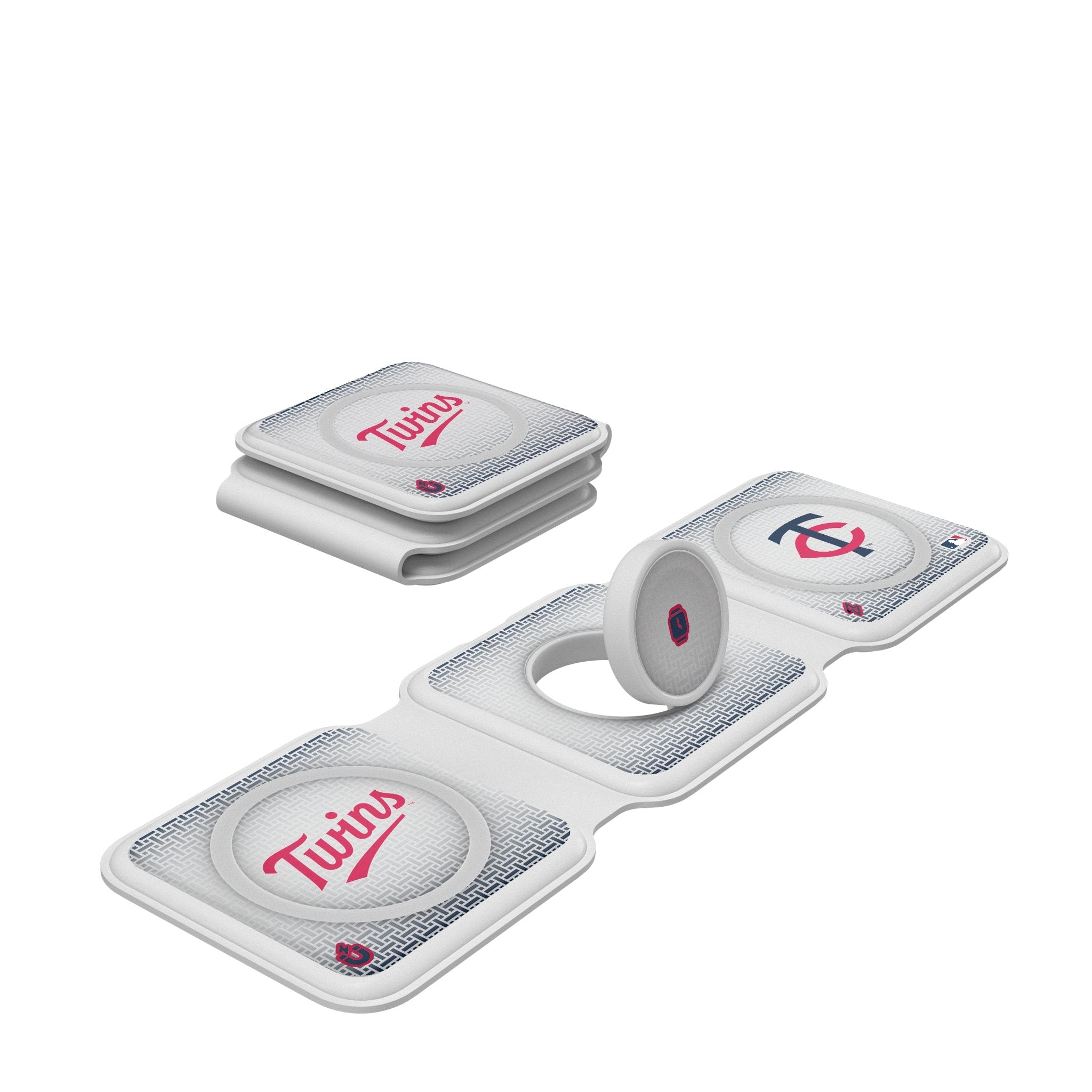 Minnesota Twins Linen Foldable 3 in 1 Charger 1